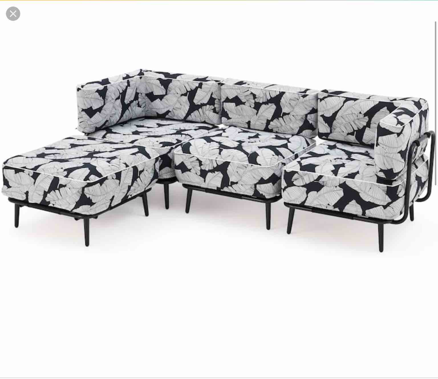 Inflatable Couch Set - Portable Outdoor Air Sofa with Aluminum