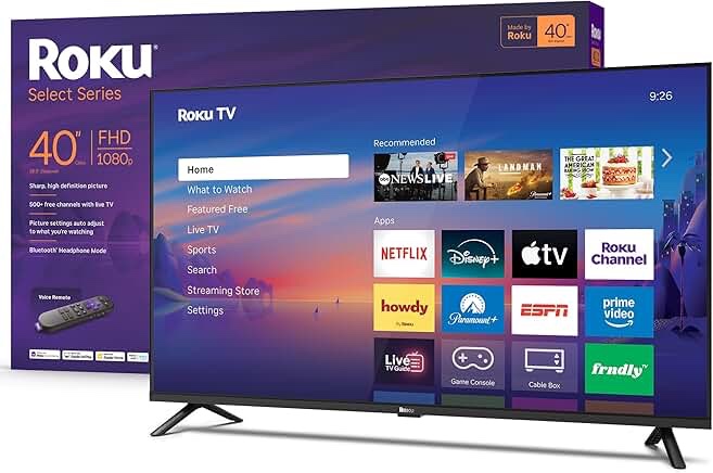 Roku 40" Select Series 1080p Full HD Smart Roku TV with Roku TV Remote: Wi-Fi, LED