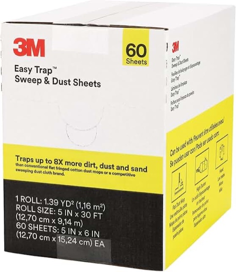 3M 59032W 5 in. x 30 ft. Easy Trap Duster - White (1/Box)