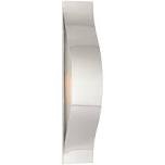 Avant Medium Linear Sconce In Polished Nickel With Frosted Glass