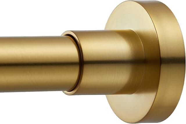 Gold Brush Curtain Tension Rod