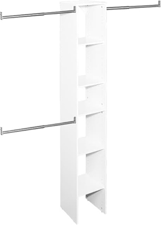 closetmaid ss16-tk suitesymphony 6 to 9 foot wide closet system - white