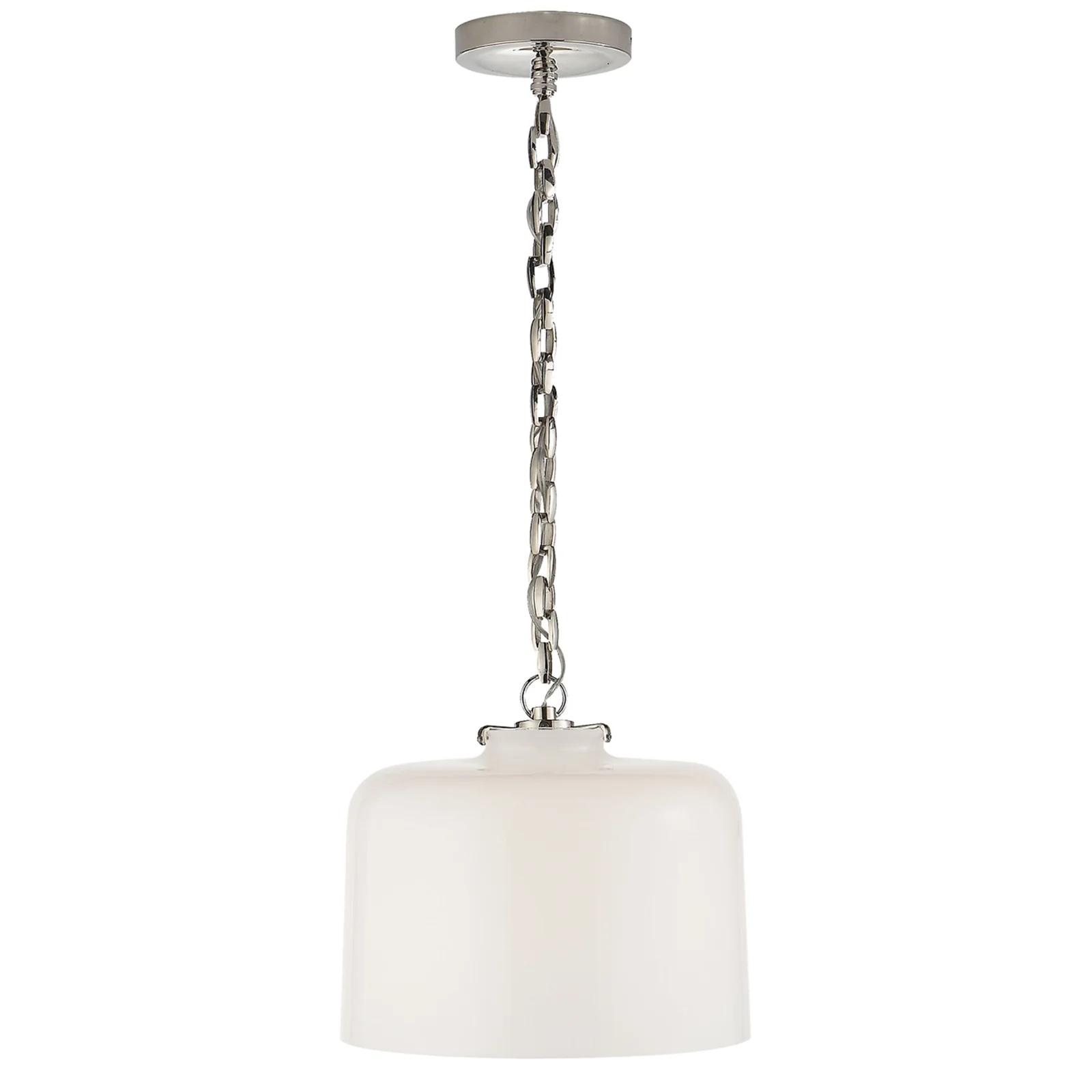 thomas o'brien katie dome pendant polished nickel tob5226pn