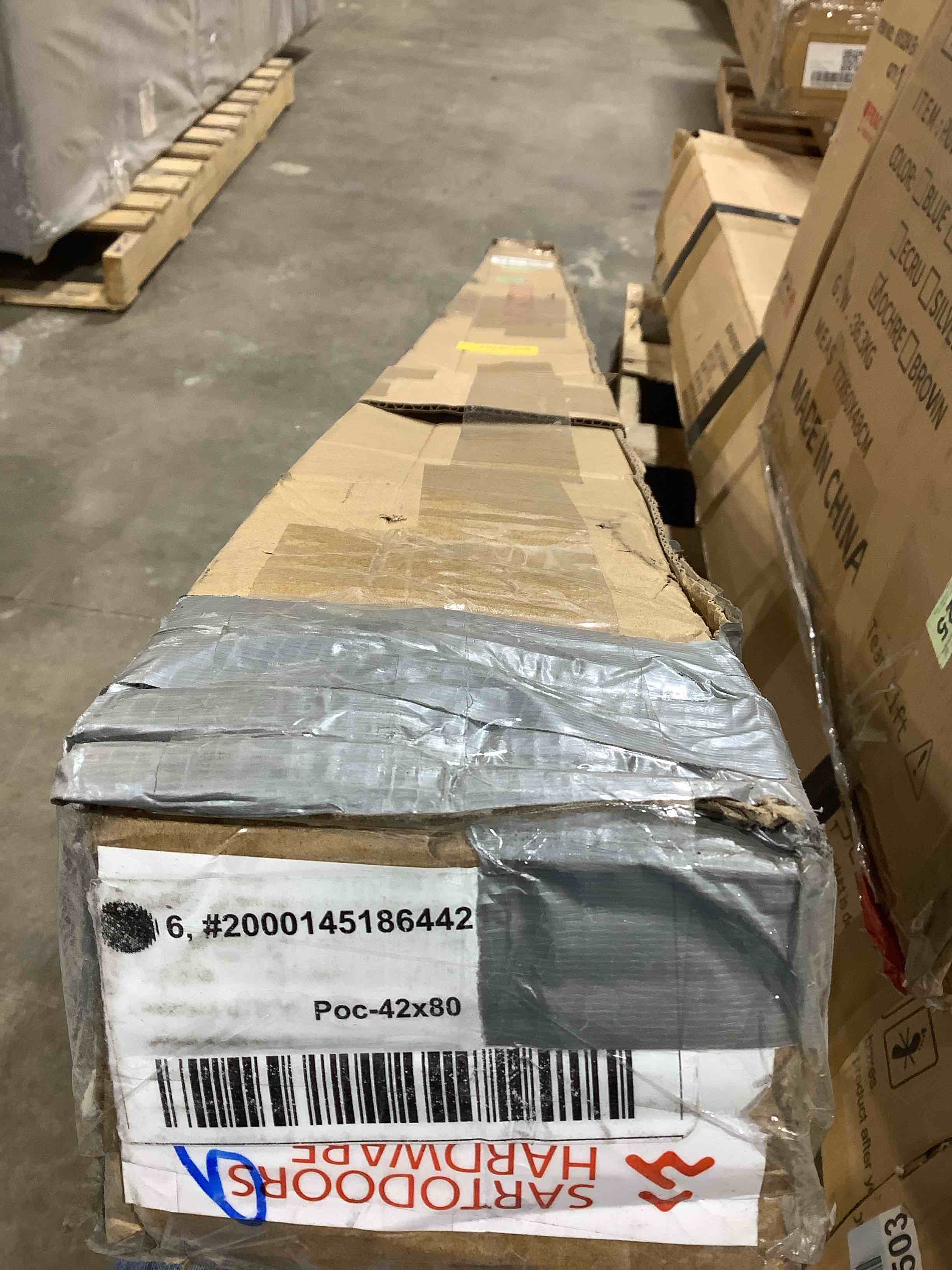 Condition photo showing New/Like New for sartodoors hardware assembly only 42" x 80"