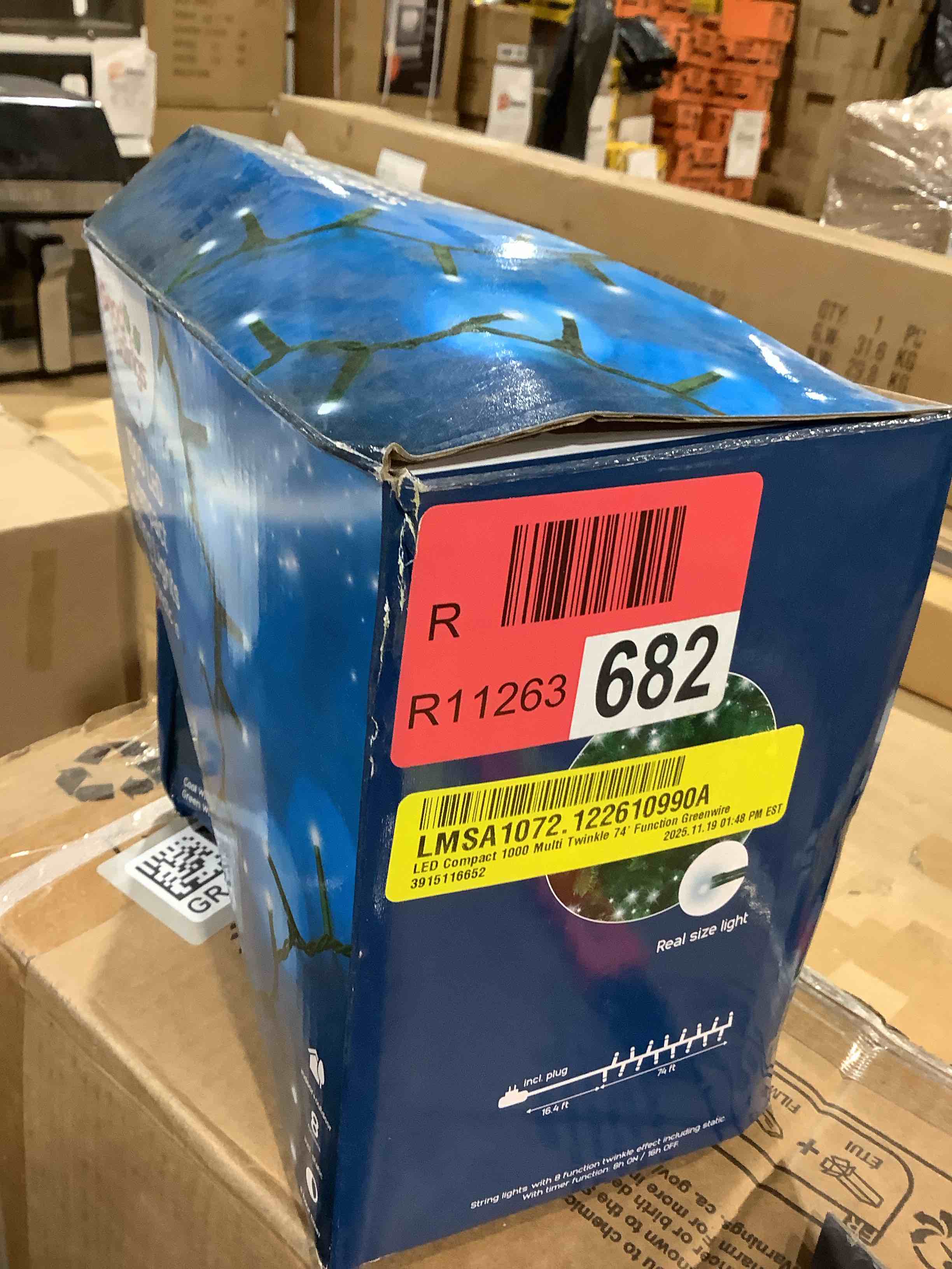 Condition photo showing Good Condition for led compact 1000 multi twinkle 74' function greenwire