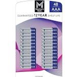member's mark alkaline aaa batteries (24 pack), partial box, in office