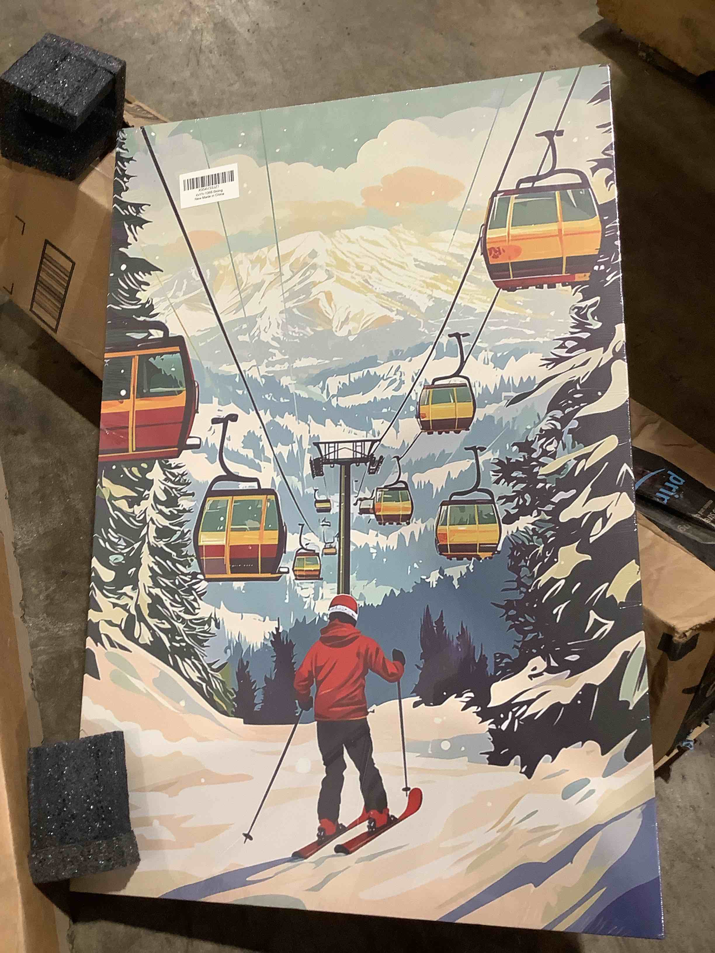 FOR THE LOVER OF SNOWSKIING, CANVAS PRINT