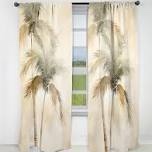 jasmyn minimalism vintage tropical tranquility palm trees curtain panel