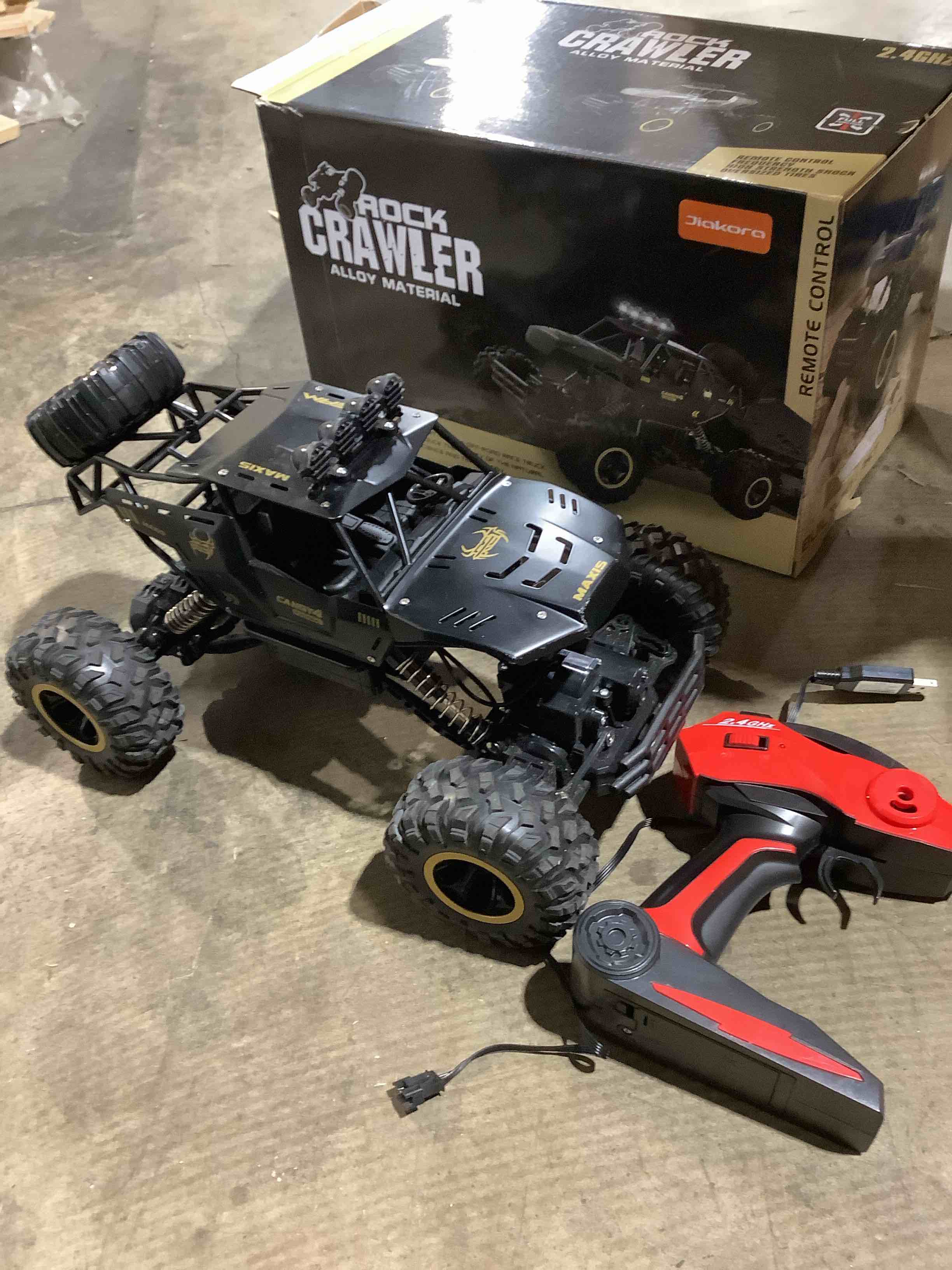 Condition photo showing Good Condition for rc cars remote control car 1:12 off road truck, metal shell led headlights offroad monster rc truck, 4x4 all terrain hobby rc cars toys for boys kids adults gifts 8-12 black