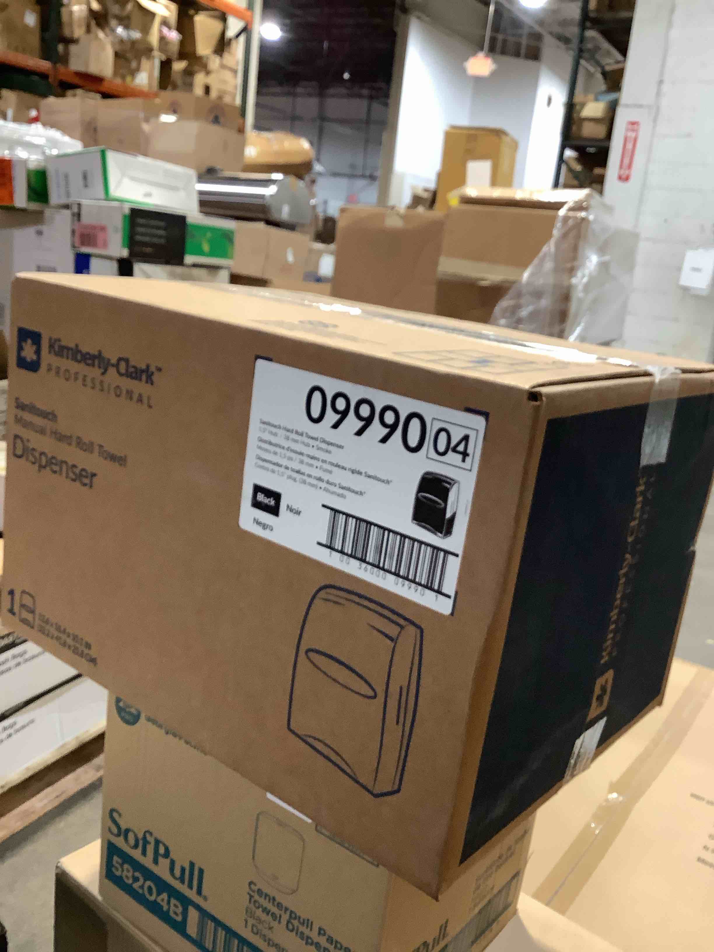 Condition photo showing New/Like New for kimberly-clark professional* sanitouch hard roll towel disp 12.63 x 10.2 x 16.13 smoke -kcc09990