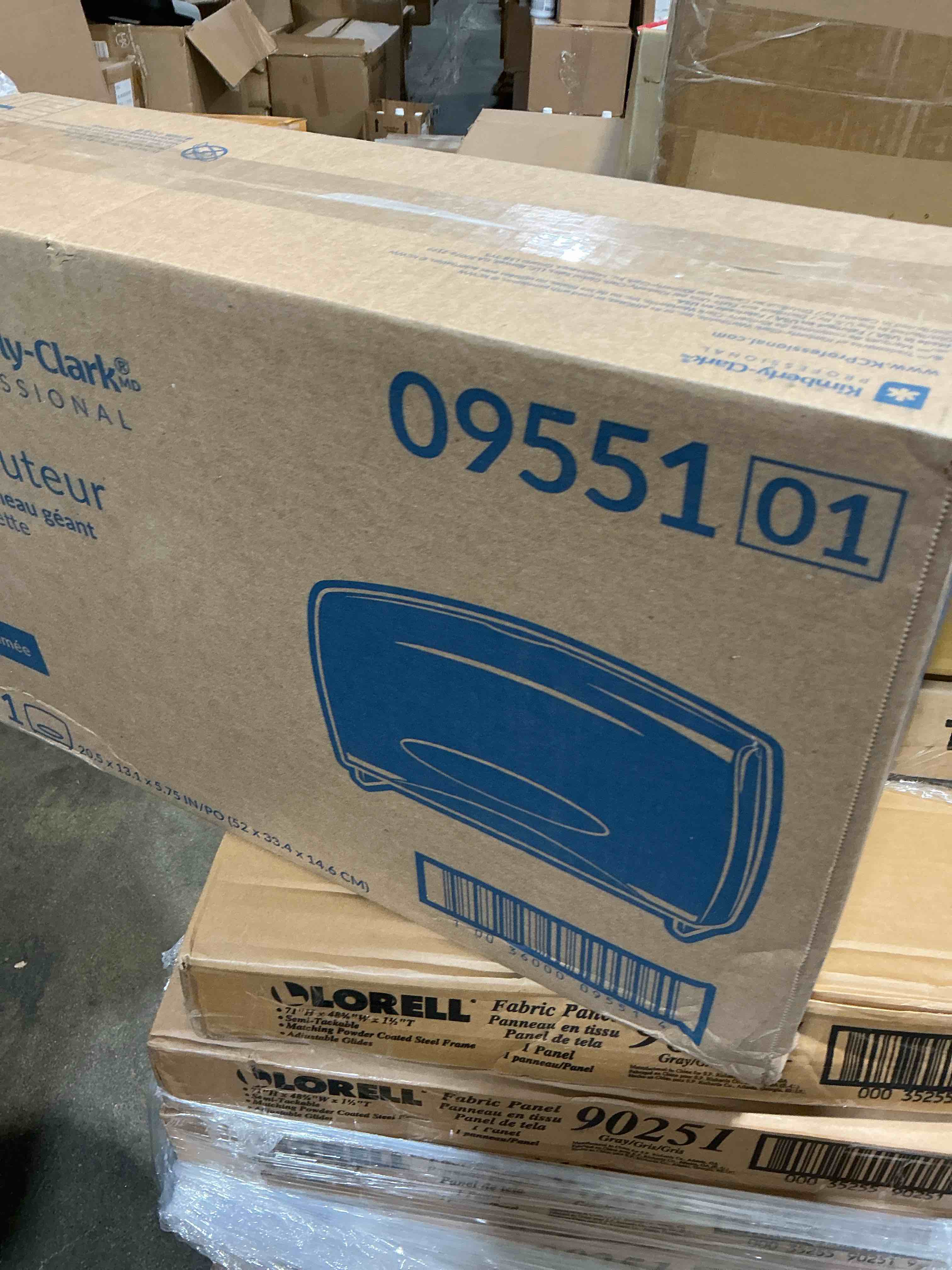 Condition photo showing New/Like New for kimberly-clark professional* cored jrt jumbo combo tissue dispenser 20 2/5w x 5 4/5d x 13 1/10h smoke/gray -kcc09551