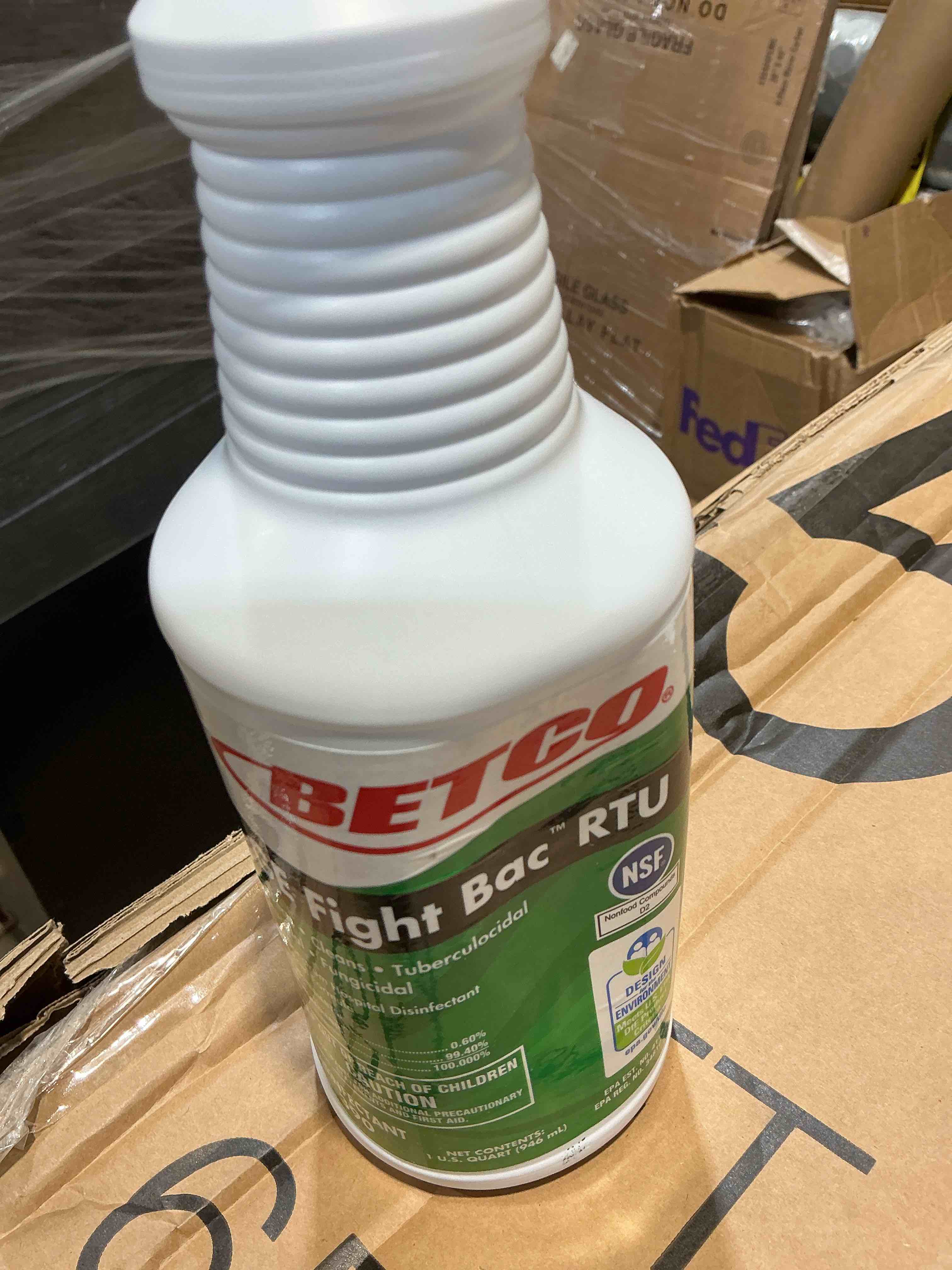 Condition photo showing New/Like New for betco® ge fight-bac rtu disinfectant, 32 oz bottle, case of 1pieces 