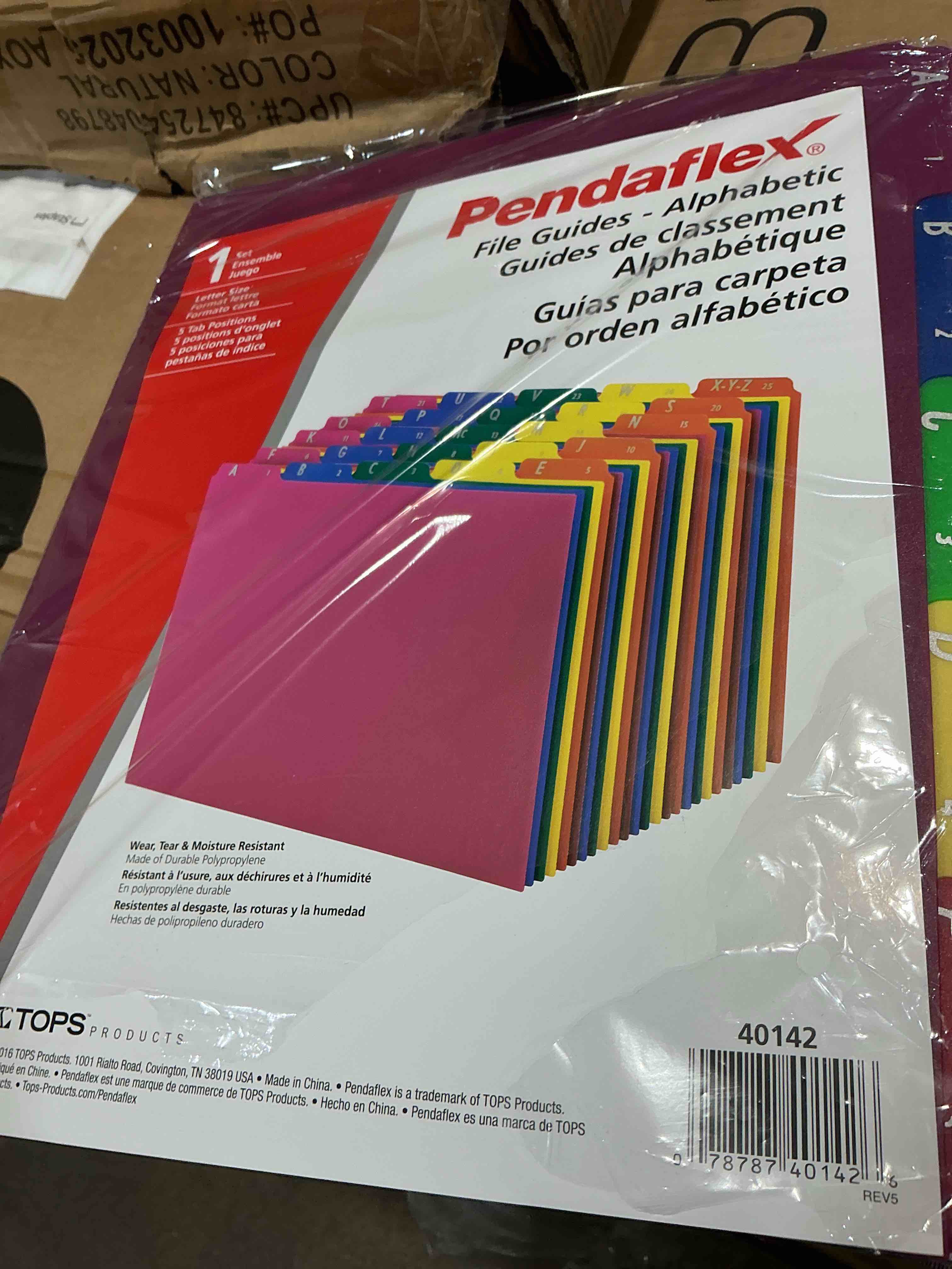 Condition photo showing Good Condition for pendaflex 40142 top tab file guides, alpha/a-z 1/5 tab, polypropylene, letter (set of 25)