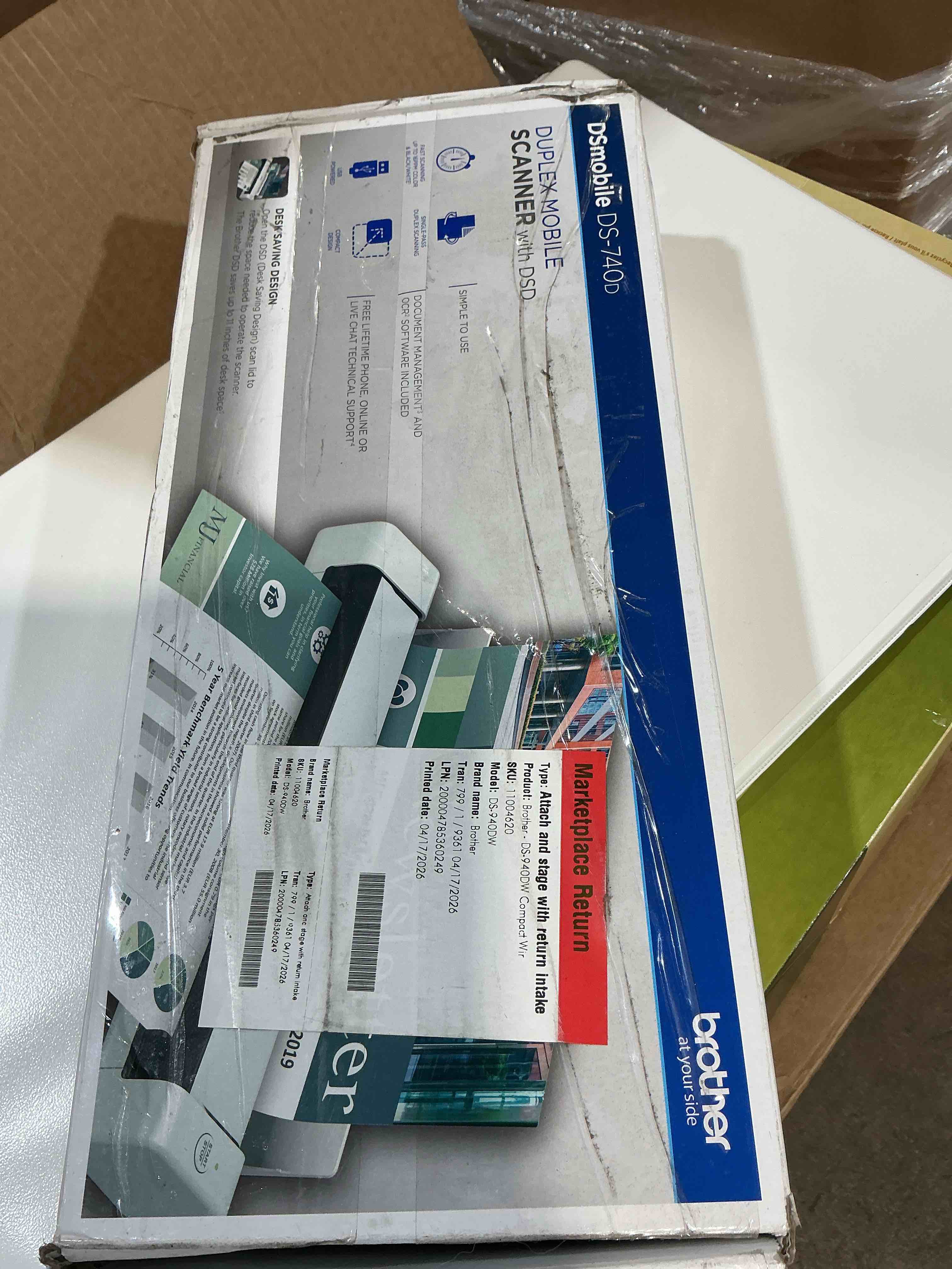 Condition photo showing Good Condition for brother ds-740d duplex compact mobile document scanner