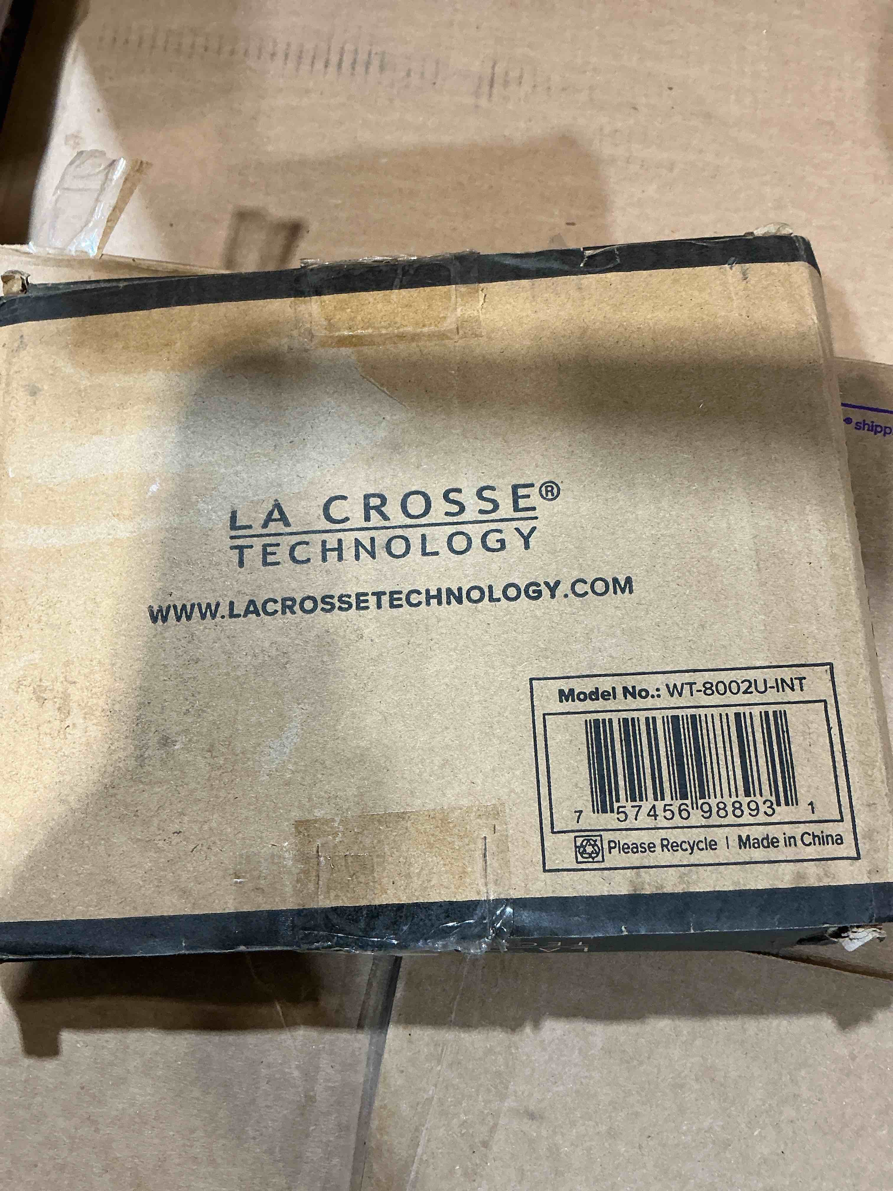 Condition photo showing Good Condition for la crosse technology digital clock with indoor temperature and calendar wt-8002u-int