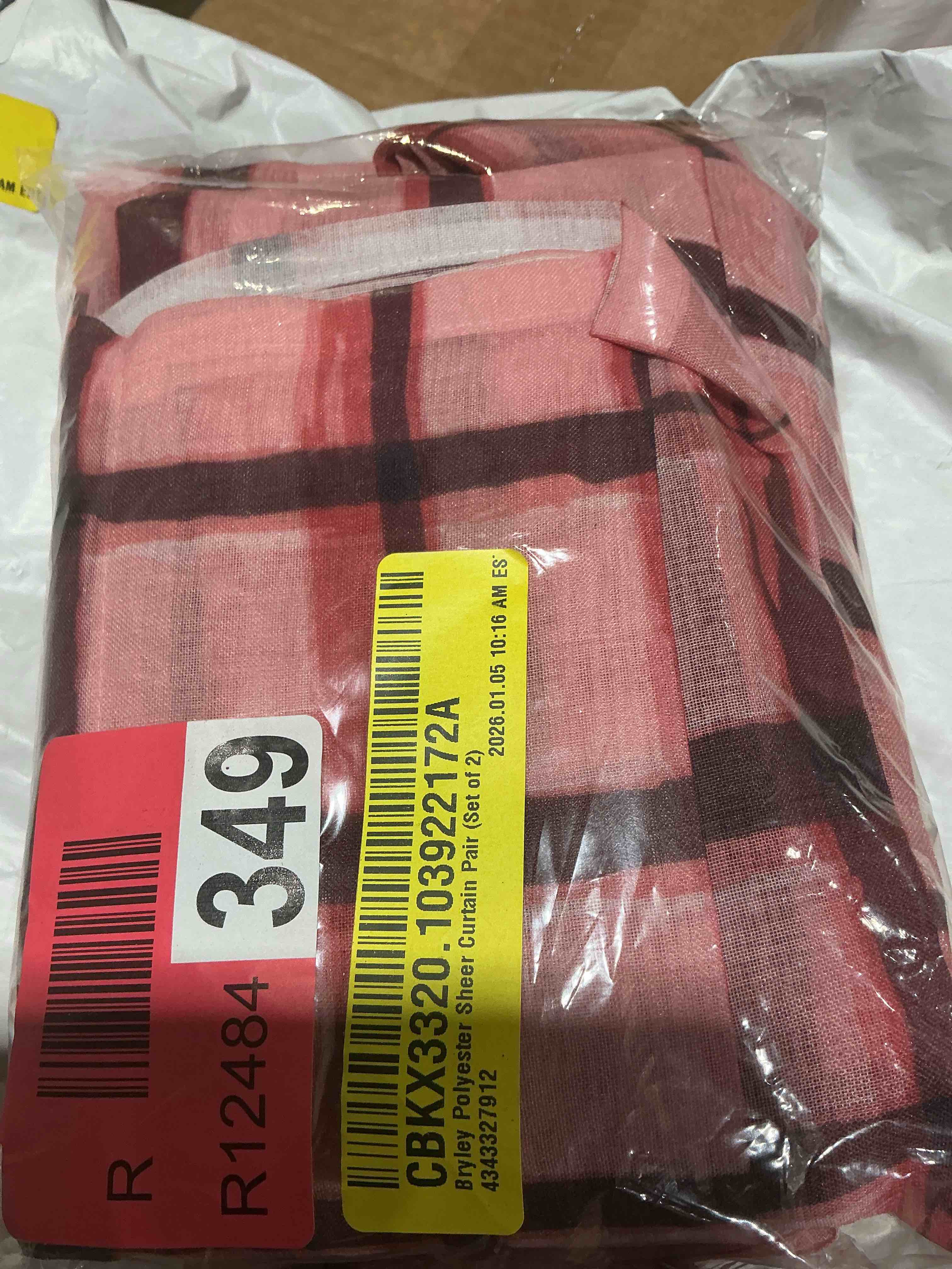 Condition photo showing Good Condition for bryley polyester sheer curtain pair (set of 2)