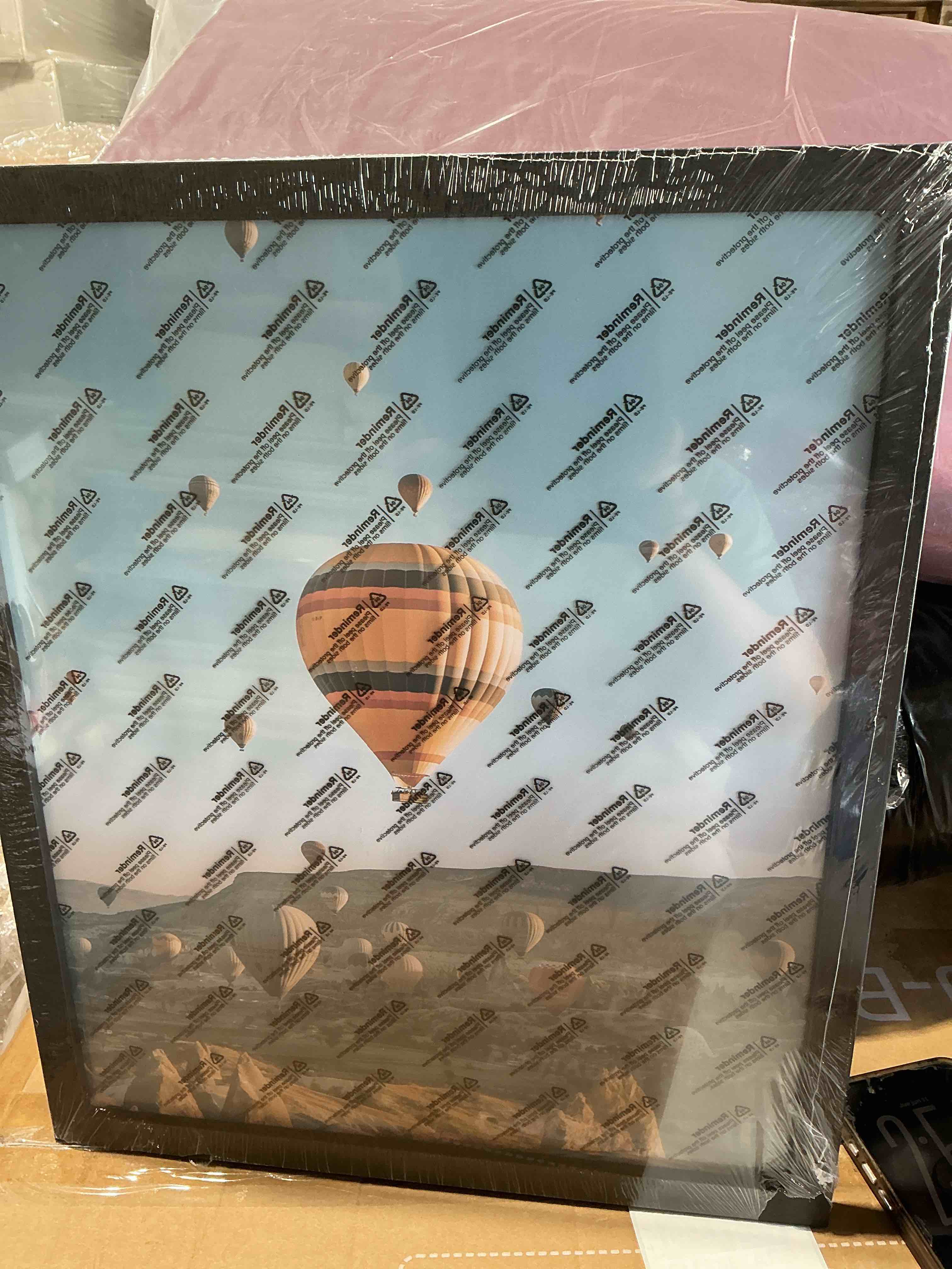 Condition photo showing Good Condition for 14x17 picture frame black for wall mounting, horizontal and vertical formats for wall hanging, wood 14x17 frame, black, 1 pack 1 14x17