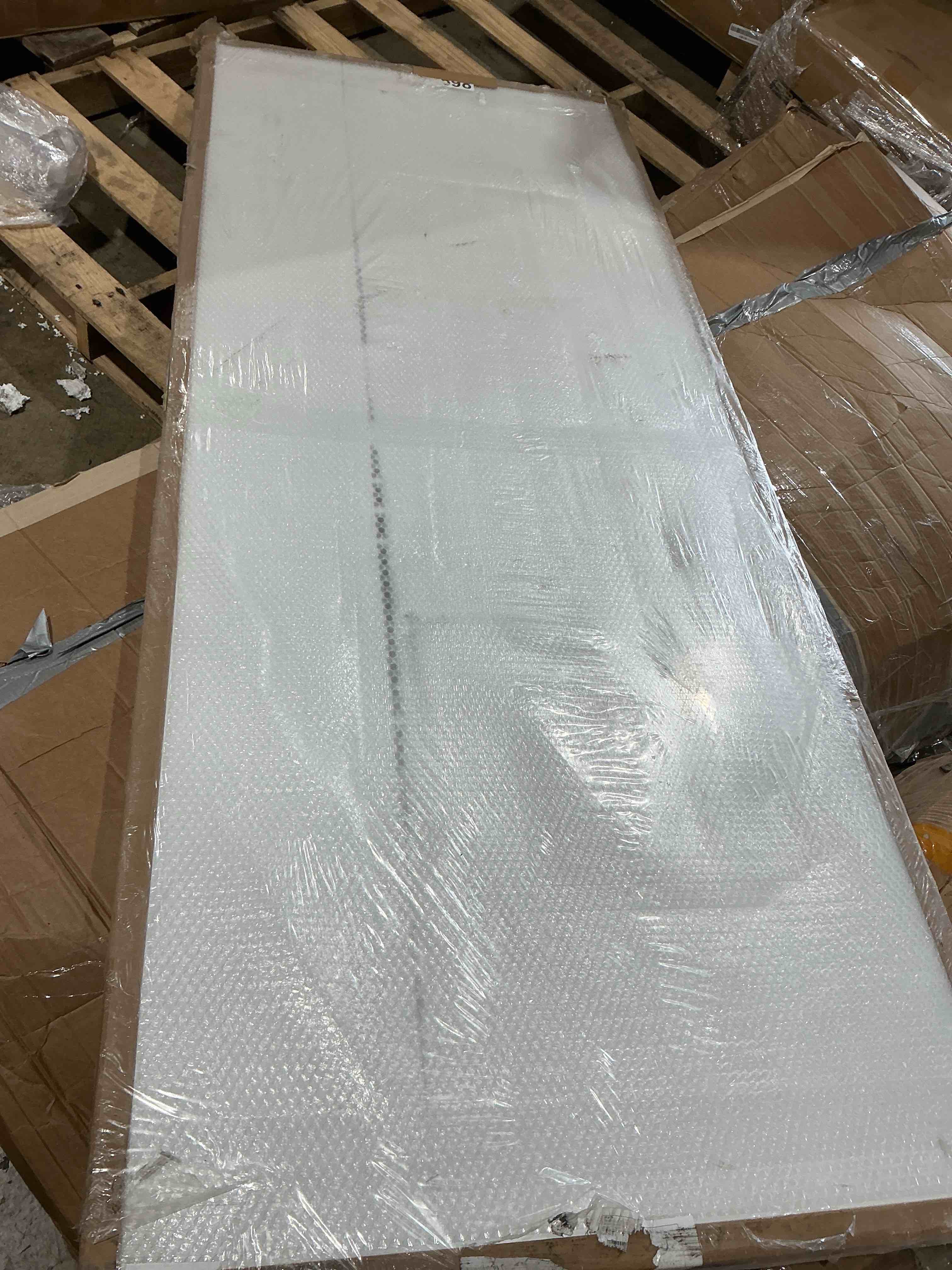 Condition photo showing As Is for swiftwall® pro single door panel class a - 4'w x 12'h - lh inswing - white