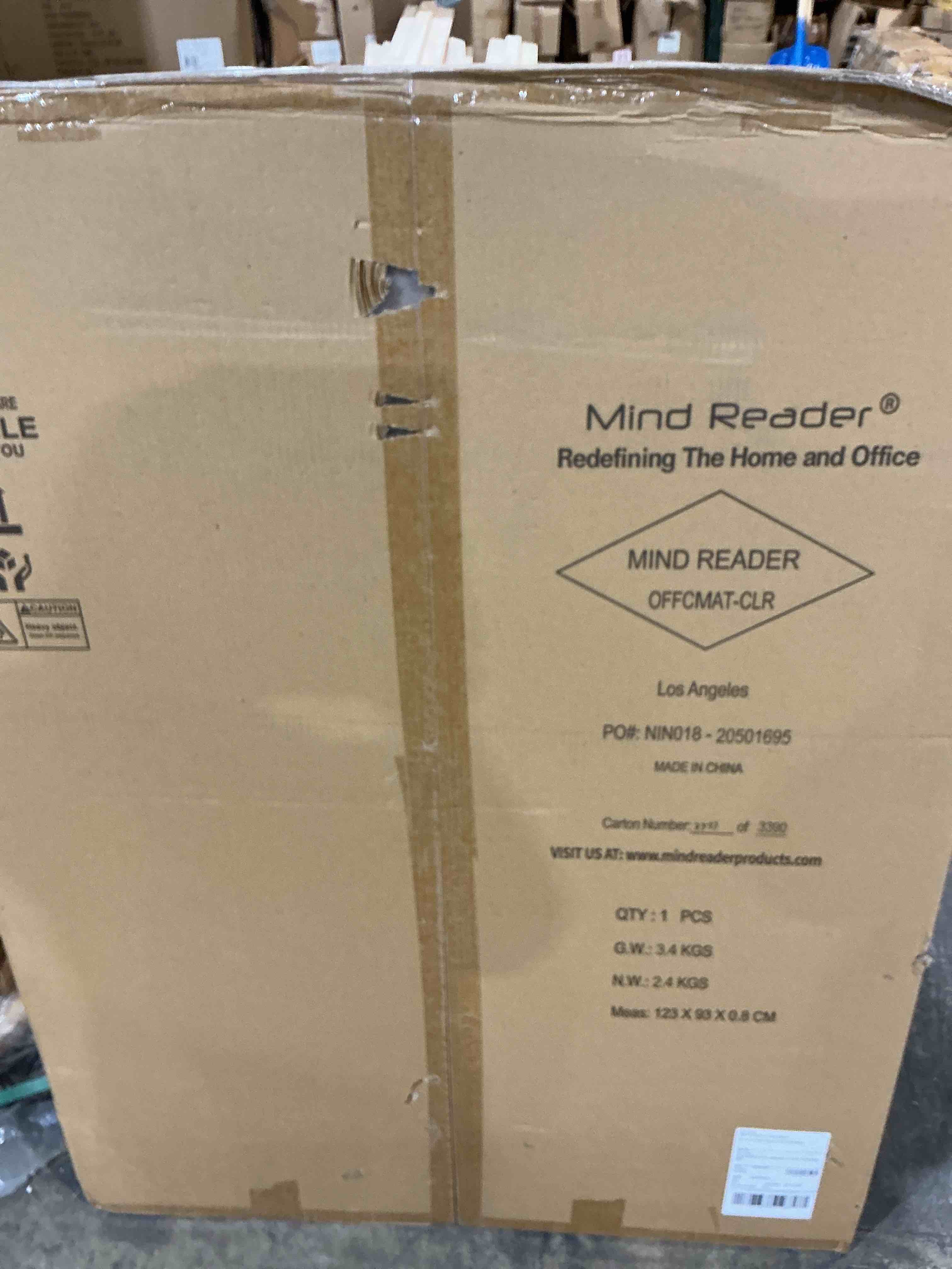 Condition photo showing New/Like New for mind reader® redefining the home and office mat 