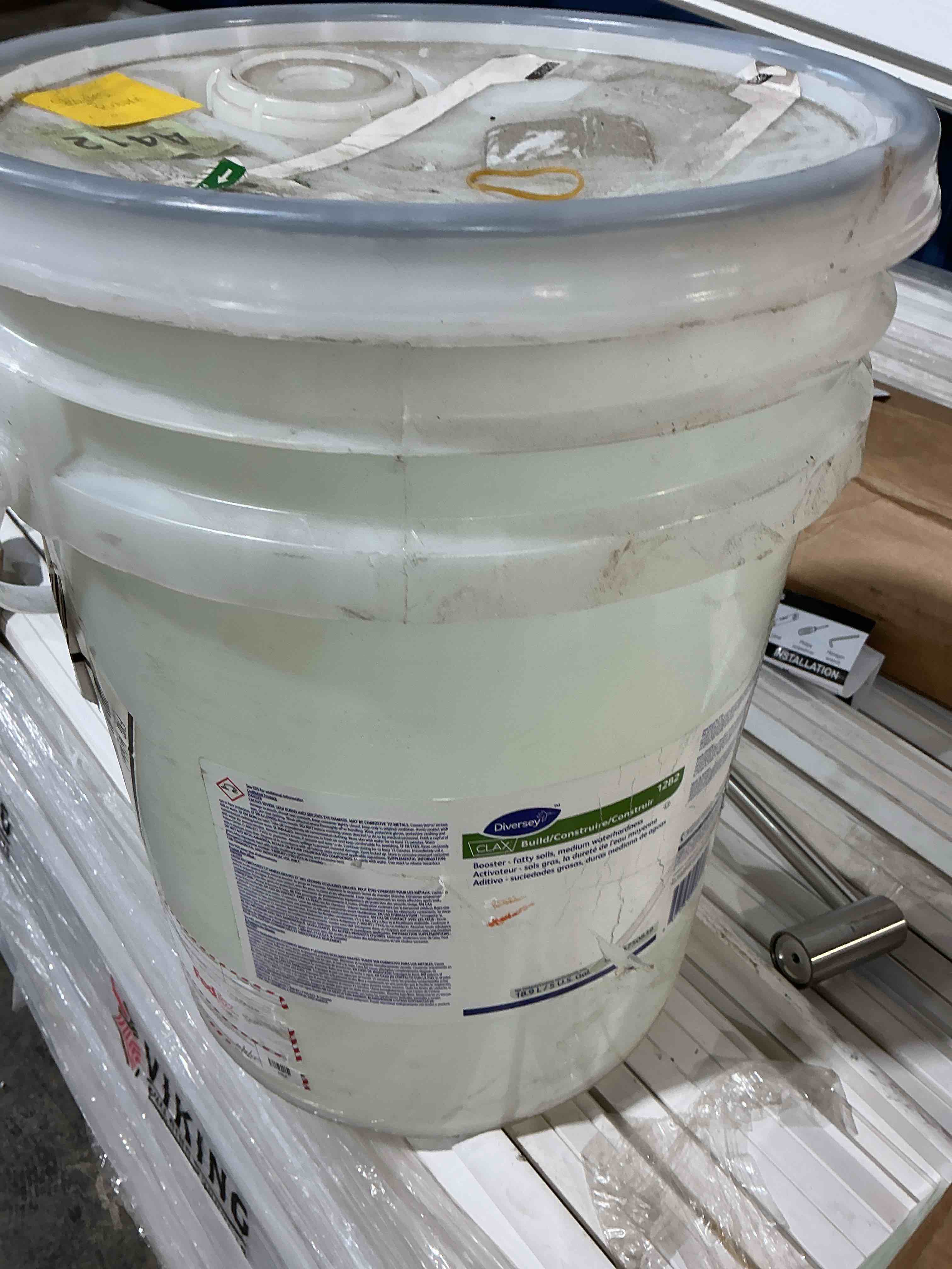 Condition photo showing Good Condition for united stationers supply b3178277 diversey clax build 12b2 liquid laundry booster - characteristic scent - 5 gal pail