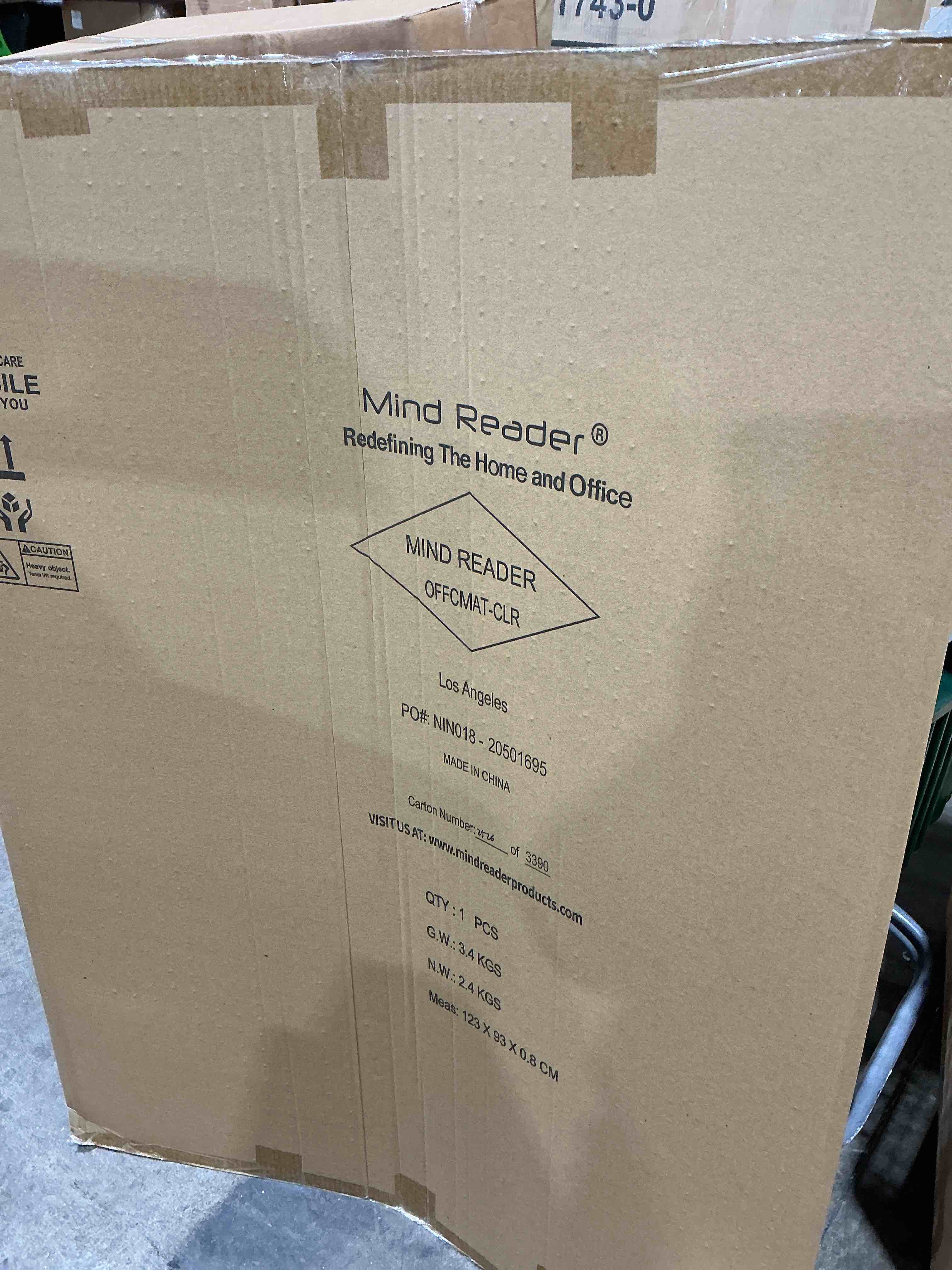 Condition photo showing New/Like New for mind reader® redefining the home and office mat 