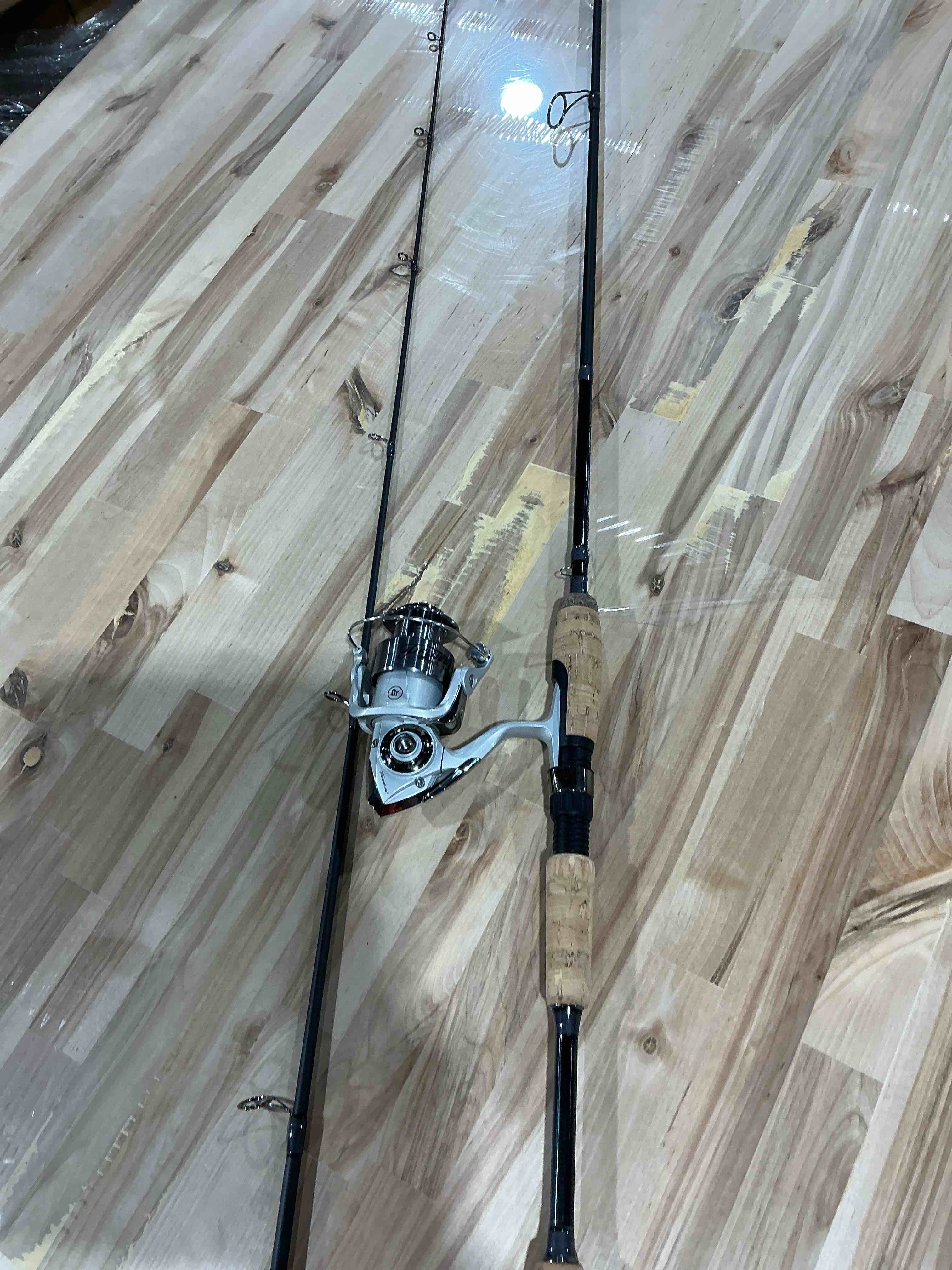 Condition photo showing As Is for pflueger monarch spin combo 6' - medium light