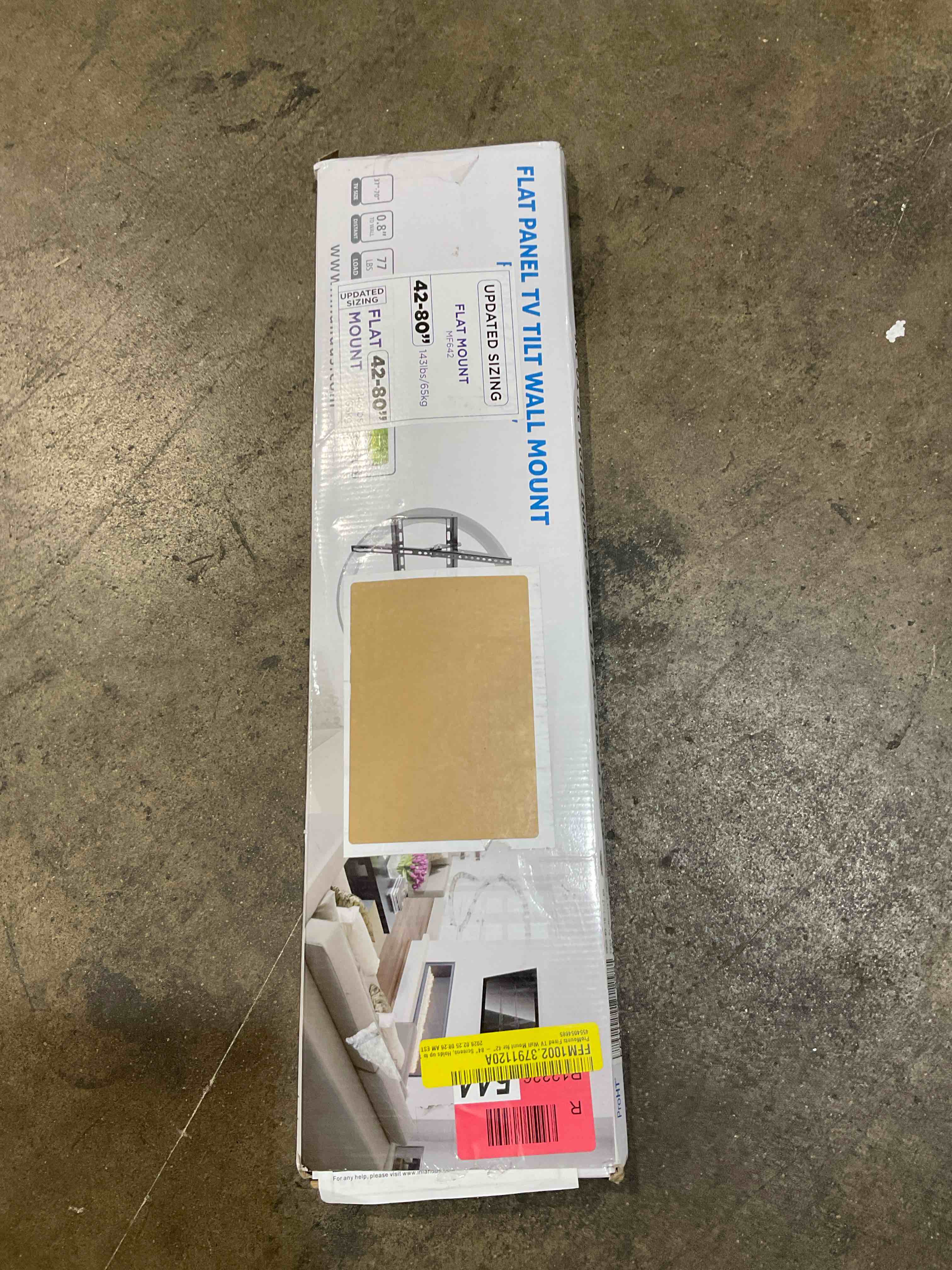 Condition photo showing Good Condition for inland 37-70 inch tv wall mount (5336-a) tilt with 8 degree for tv flat panel/led/lcd, max load 77 lbs for samsung, sony, panasonic, lg, toshiba, etc. tv. power by proht black, 4.72 x 1.97 x 27.36