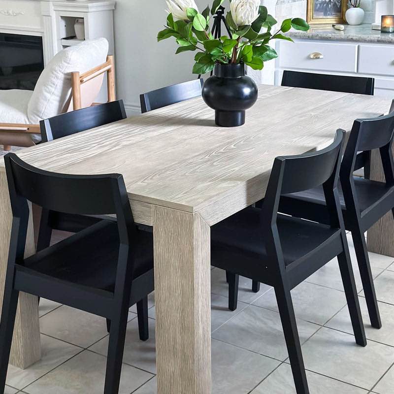 72" Modern Regtangle  Dining Table  - Pecan color