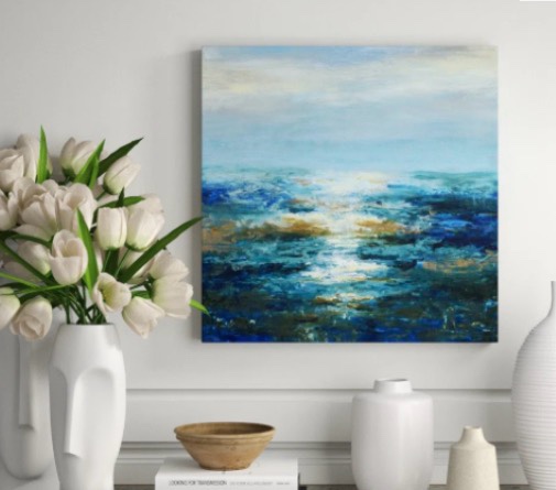 Sun On The Water Print by Barclay Butera 