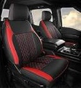 custom seat cover for ford f150 2010 2011 2012 2013 2014 - fit full set leather truck seat cover for 2010-2014 f150 xl/xlt accessories
