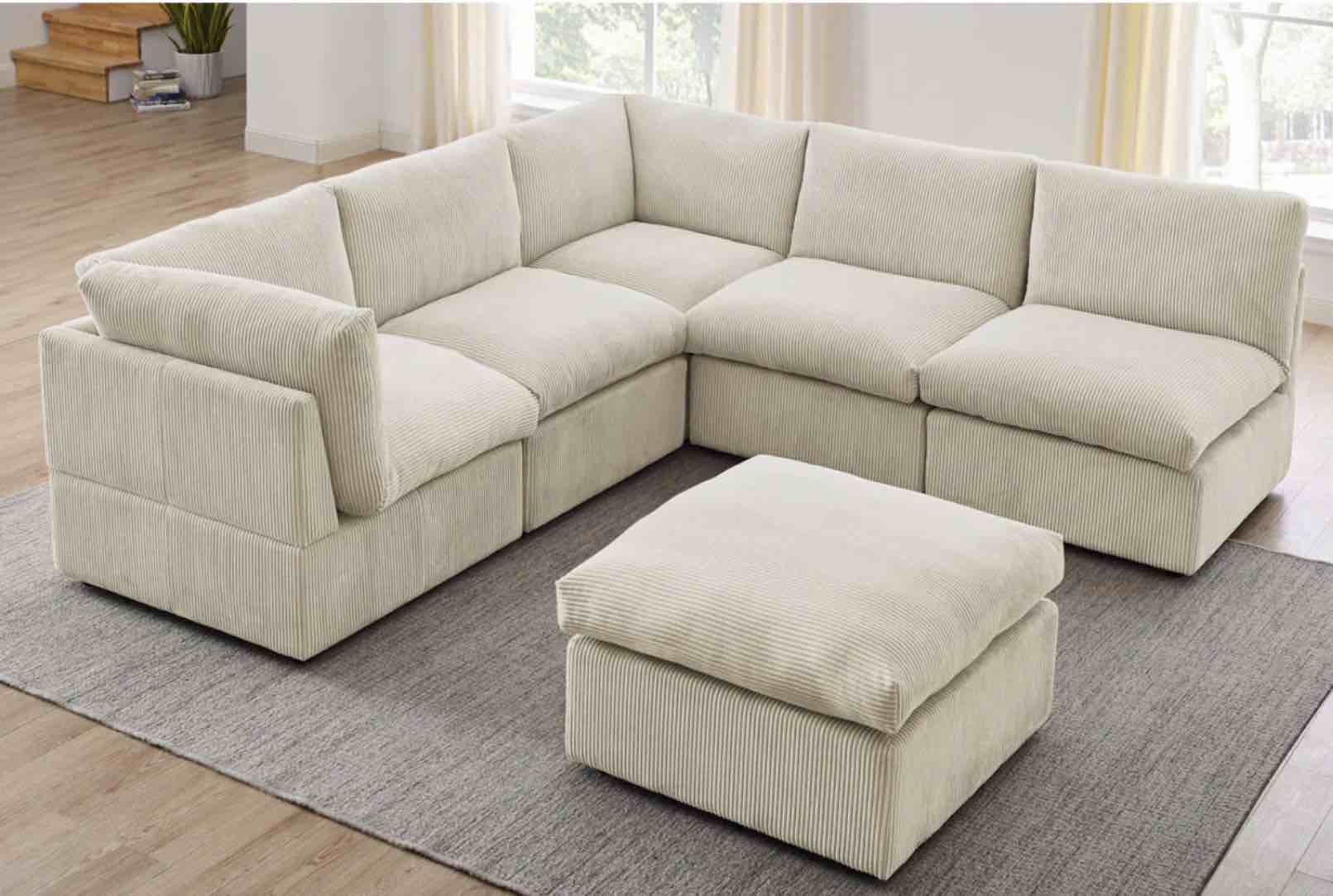 kyanne priyen 98" wide symmetrical modular corner sectional