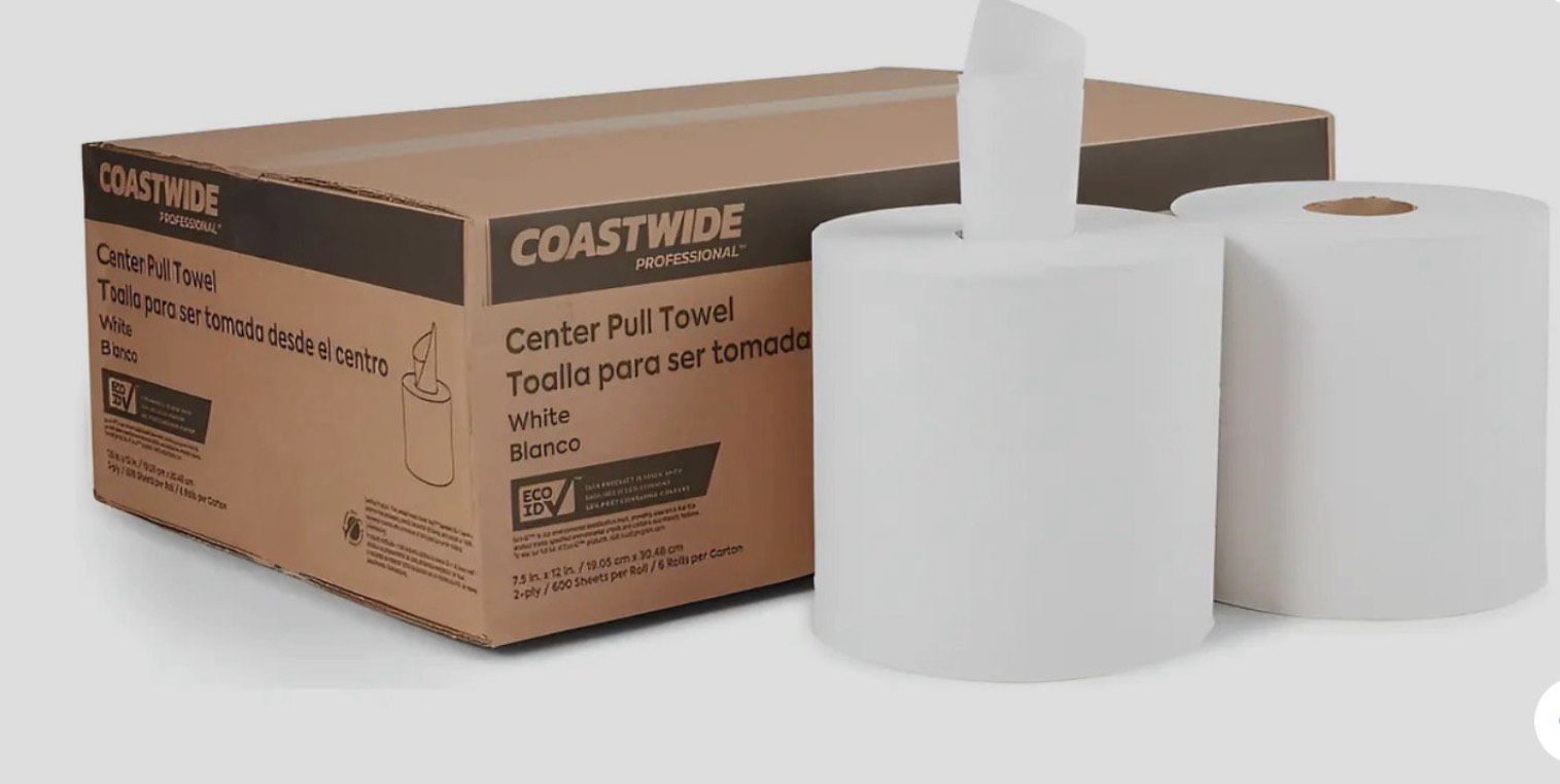 Toallas De Papel De 1Capas En Toda La Costa, Empuje De 1 De