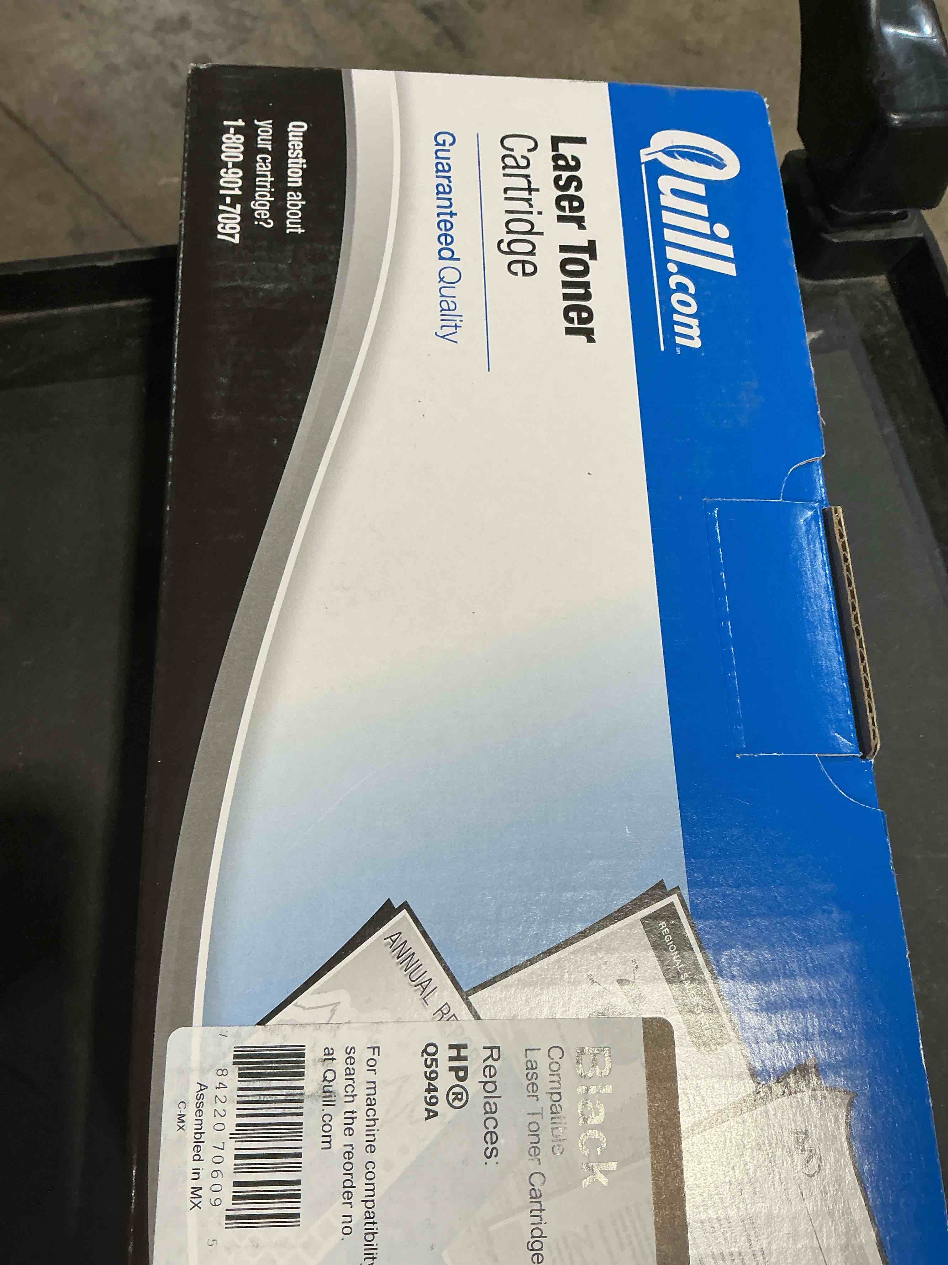 Condition photo showing Good Condition for quill brand remanufactured black standard yield toner cartridge replacement for hp 49a (q5949a) (lif