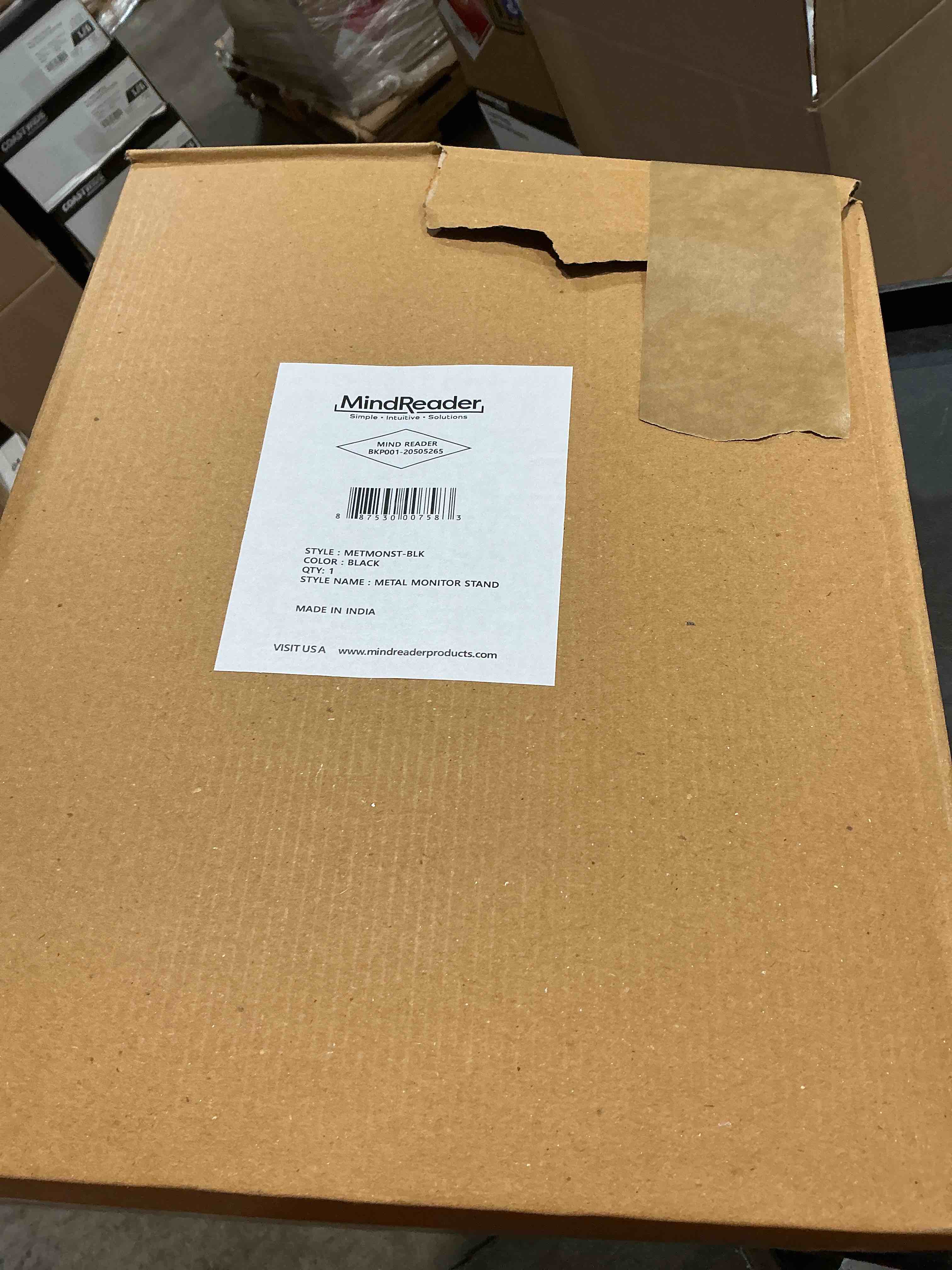 Condition photo showing Good Condition for mind reader vented 11 x 14.5 x 4.5 metal monitor stand black