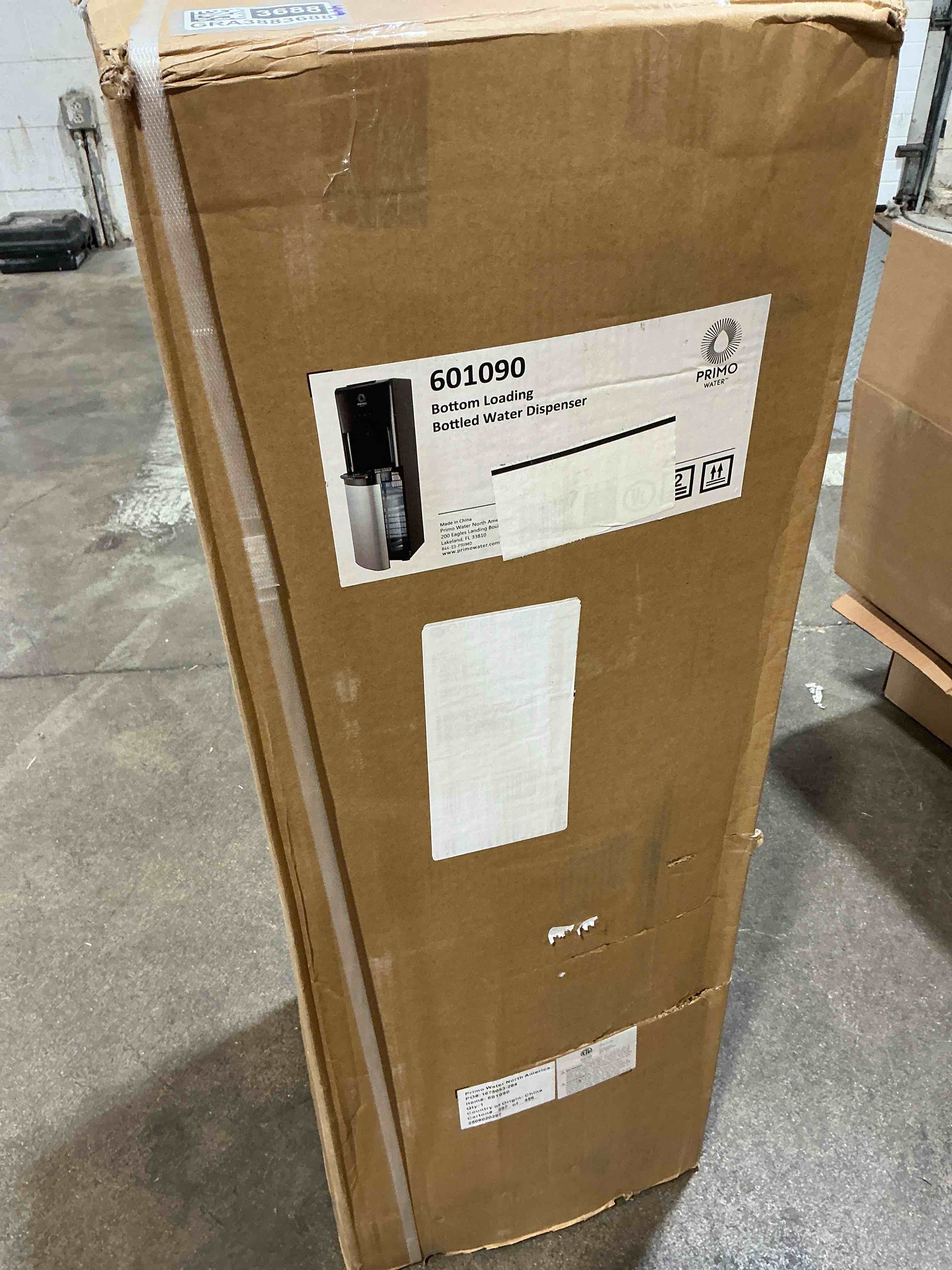 Condition photo showing New/Like New for primo® water deluxe dispenser bottom loading  hot/cold/cool temp  stainless
