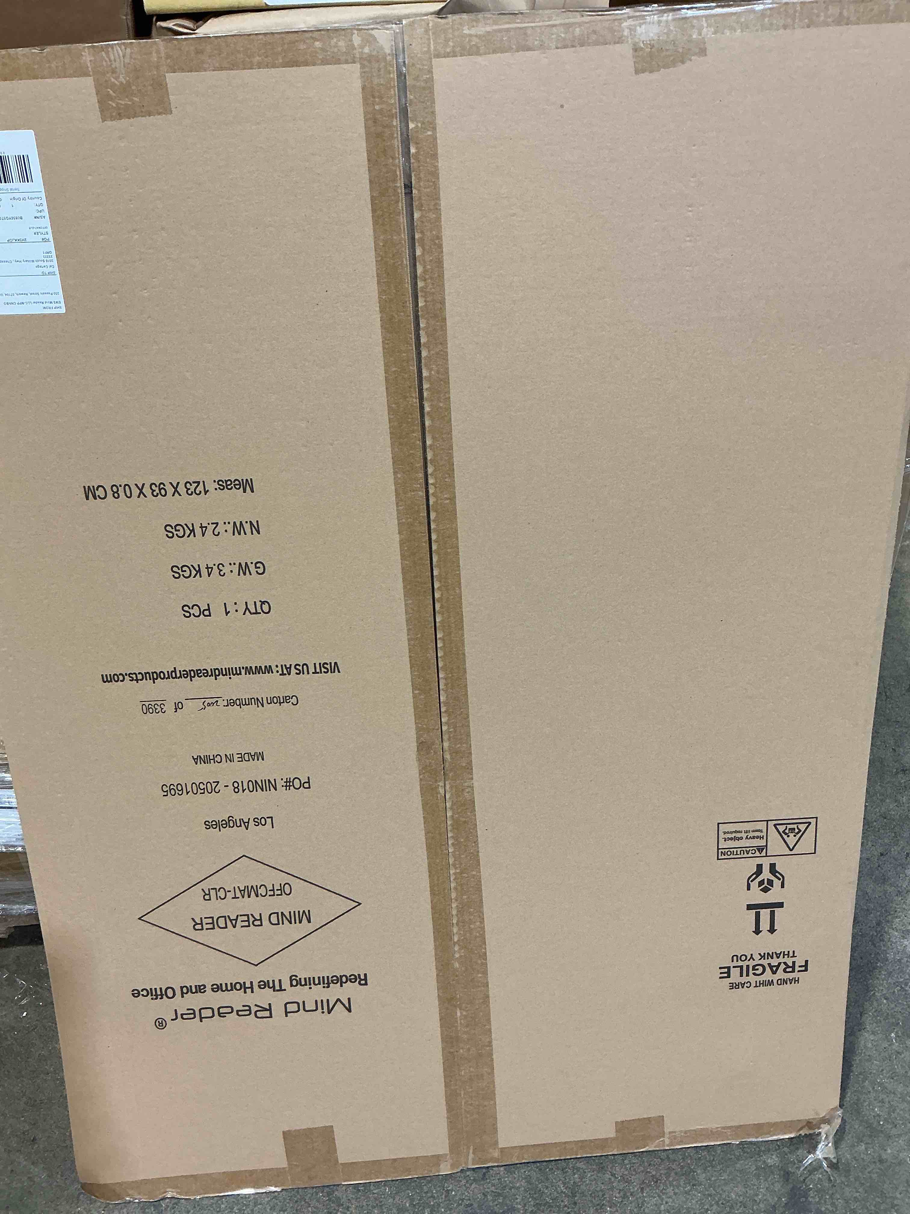 Condition photo showing New/Like New for hon office chair mat for carpet, clear desk mat with extended lip for rolling computer chairs, heavy duty vinyl floor protector for low pile carpet, 36 x 48 in, clear