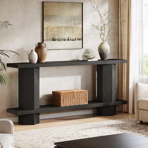 71-inch wood farmhouse console table