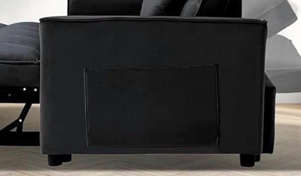 sofa arm.  2  piece color black  ( similar to the stock photo ) 