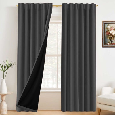 window curtain ewa ign: eva color: dark.gray (dk.gry) ze: 54"x84" ]