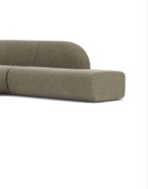 Condition photo showing Good Condition for pasha right chaise modular sofa pasha 011 army