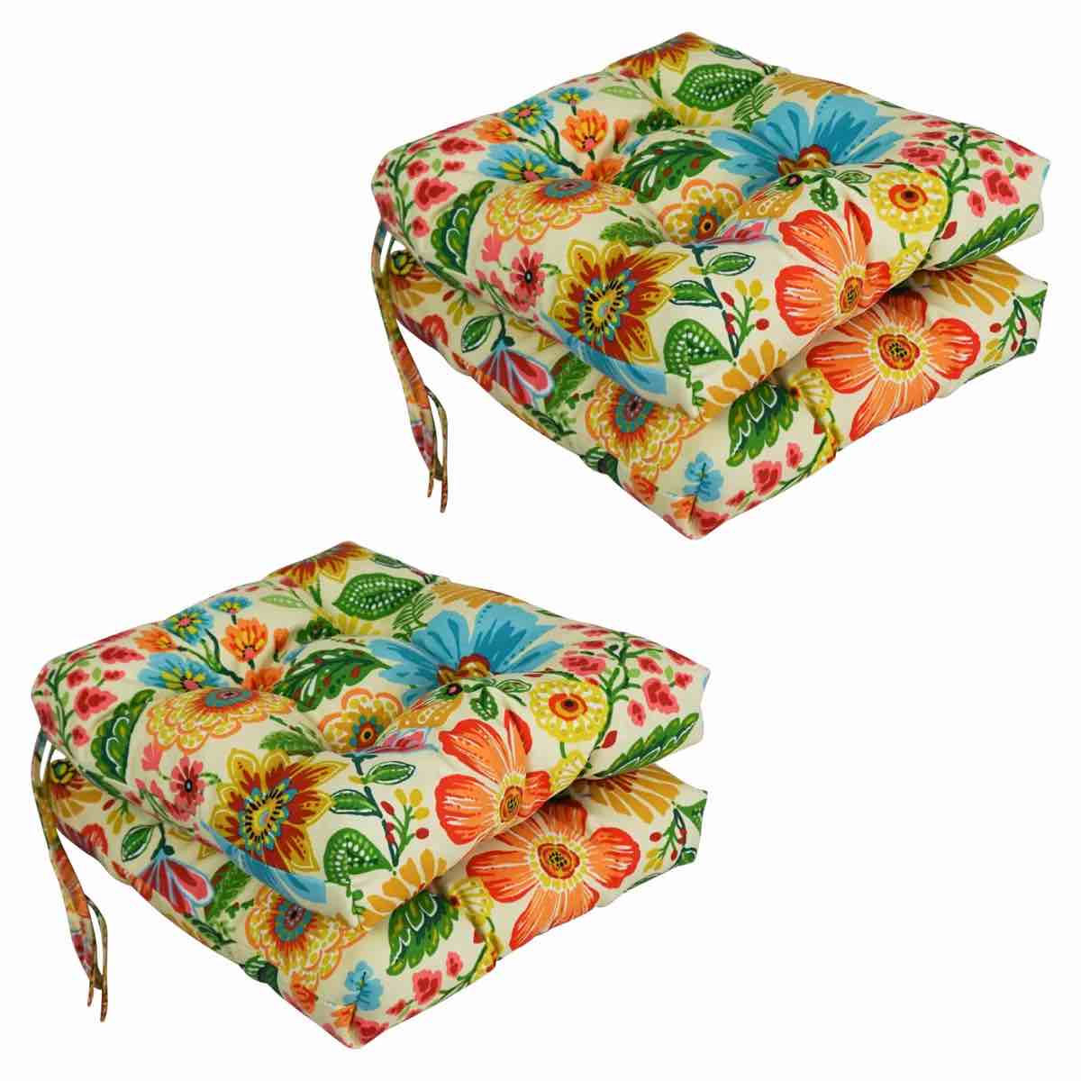 outdoor 3.5'' dining chair seat cushion 4 pieces 