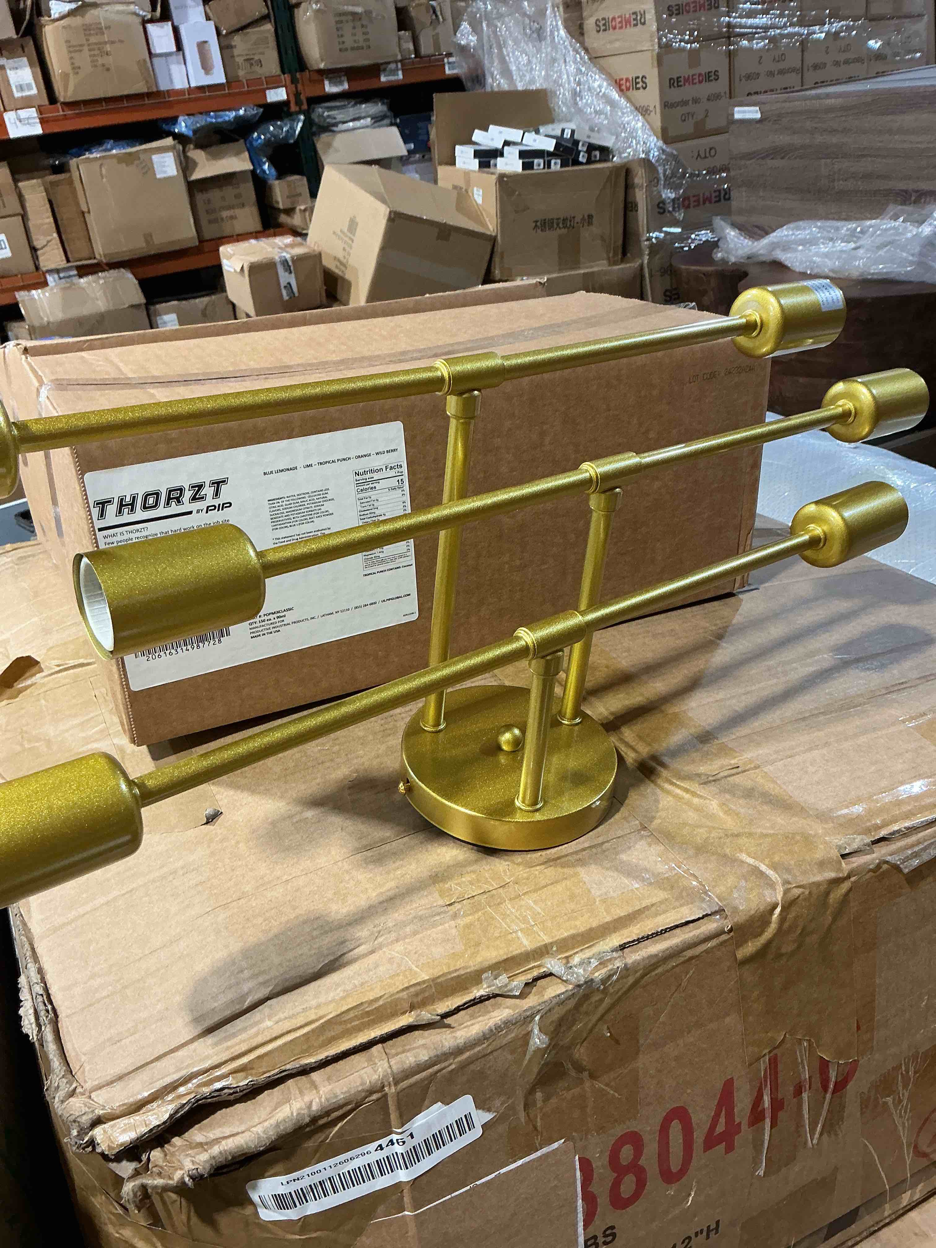 Condition photo showing New/Like New for modern sputnik chandelier 6-light industrial ceiling lights fixture 22" gold semi flush mount ceiling light with e26 base sputnik lights fixture for dining room bedroom foyer hallway living room 6-light gold