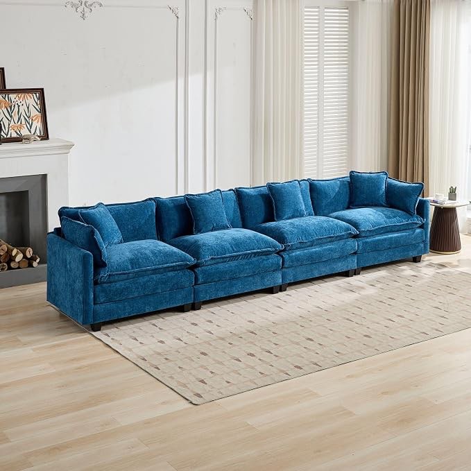 Condition photo showing Good Condition for  cloud sectional sofa -armrests 
