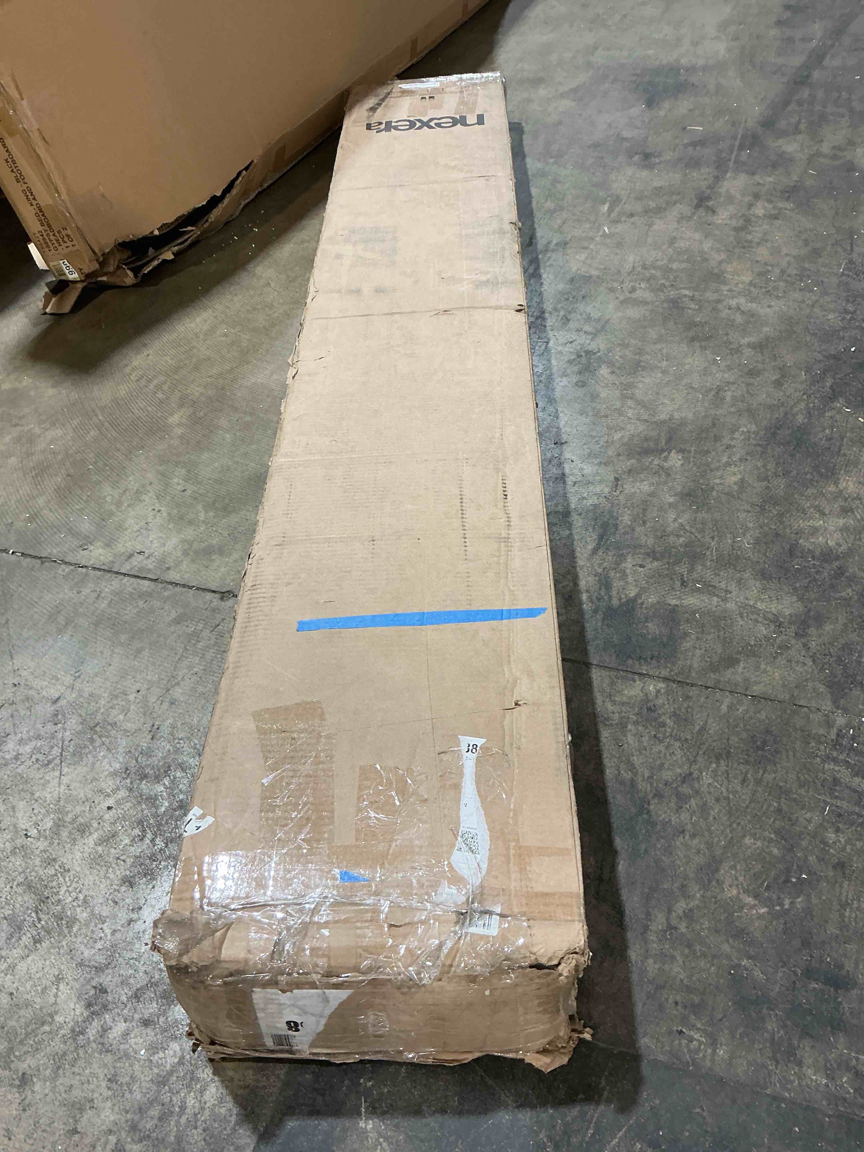 Condition photo showing Good Condition for nexera james king platform bed frame, brown oak king