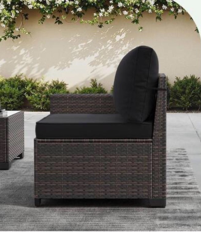 2 Armless Sofas + 1 Single-Arm Sofa CS013-BK-A