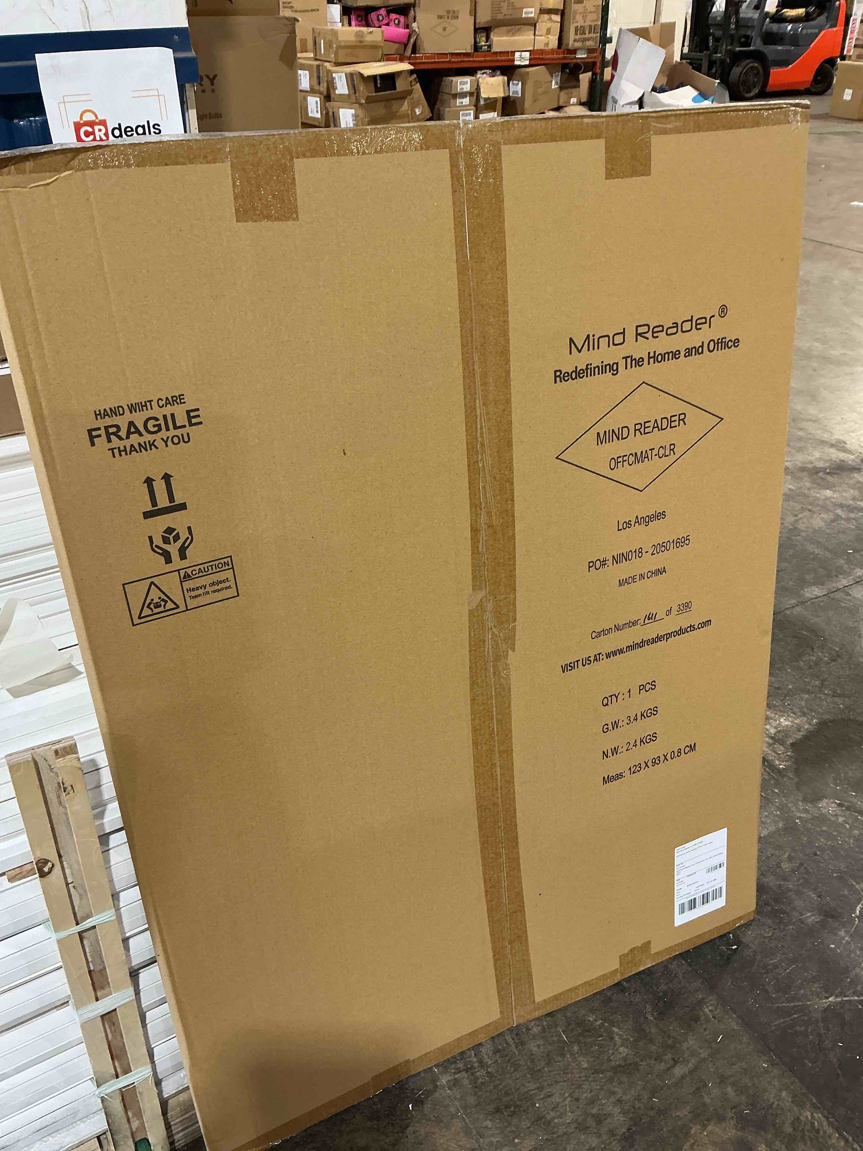Condition photo showing New/Like New for staples 823767 36-inch x 48-inch medium pile carpet chair mat lip