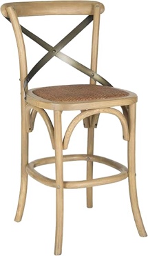 American Homes Eleanor Counter Stool with Beige Cushion