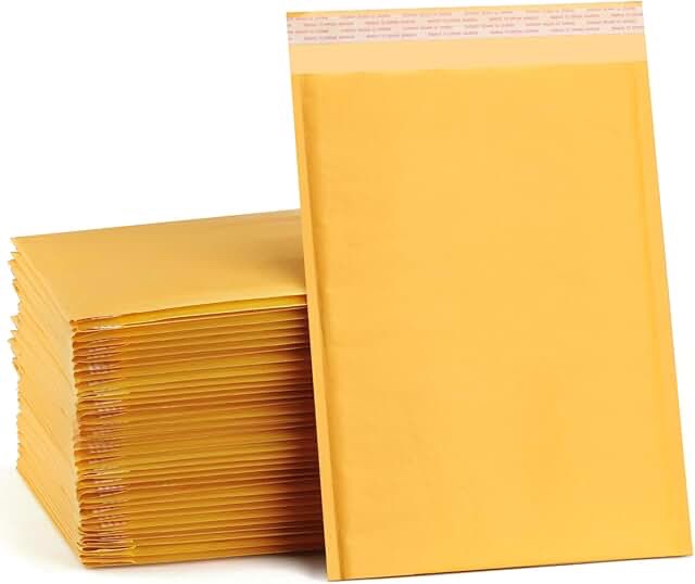 Staples 9.5" x 13.5" Kraft Bubble Wrap, 25 count