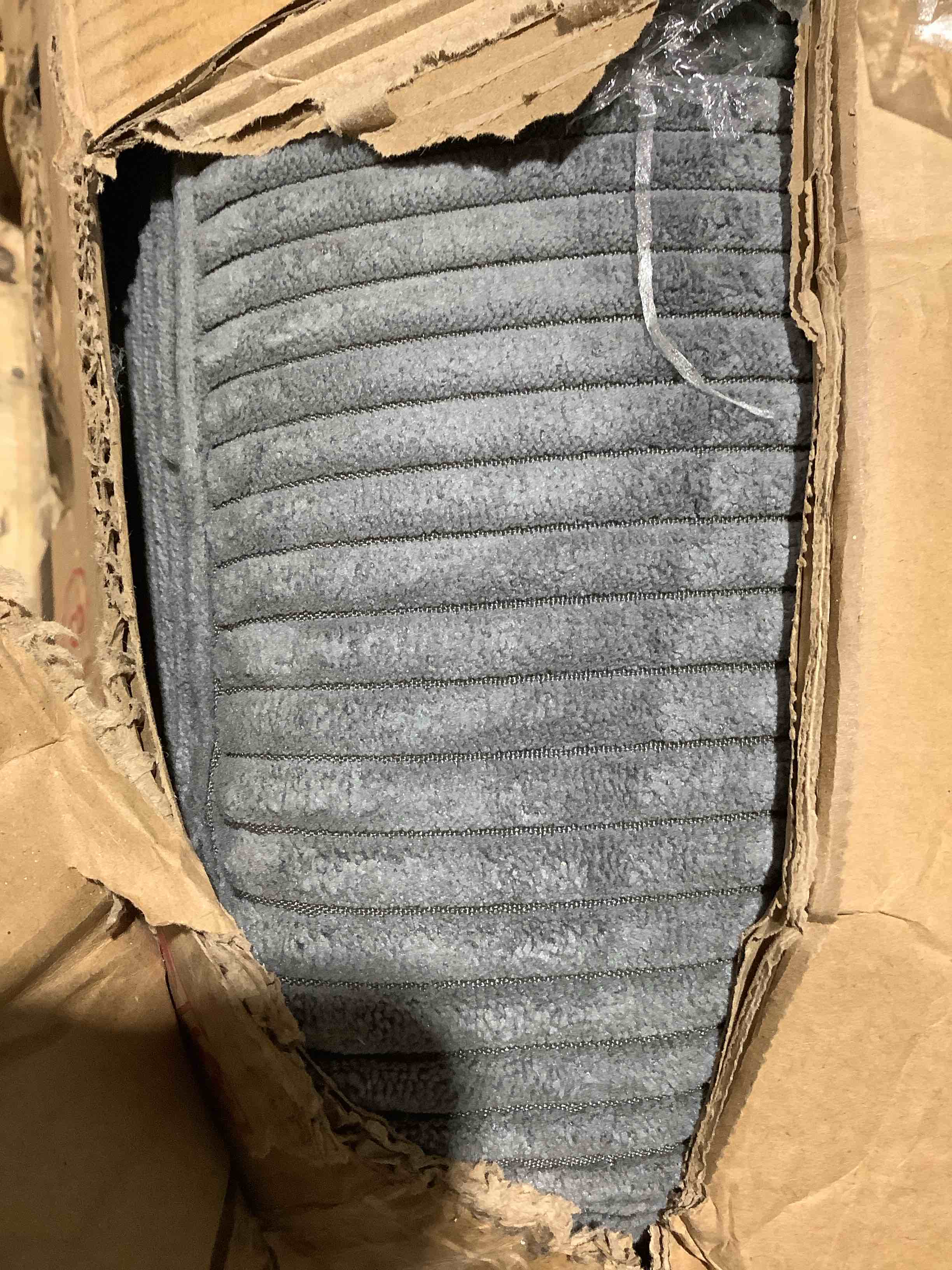 Condition photo showing Good Condition for modular gray corduroy, upholstered corner sofa d88041-c