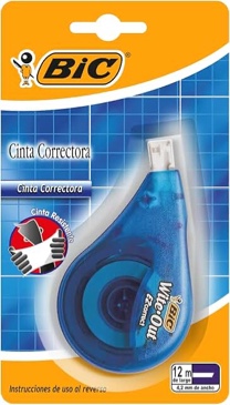 bic wite-out ez correct correction  39.3 ft tape  white  pack of 1